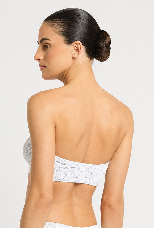 White Leopard Two Tone Blake Bandeau