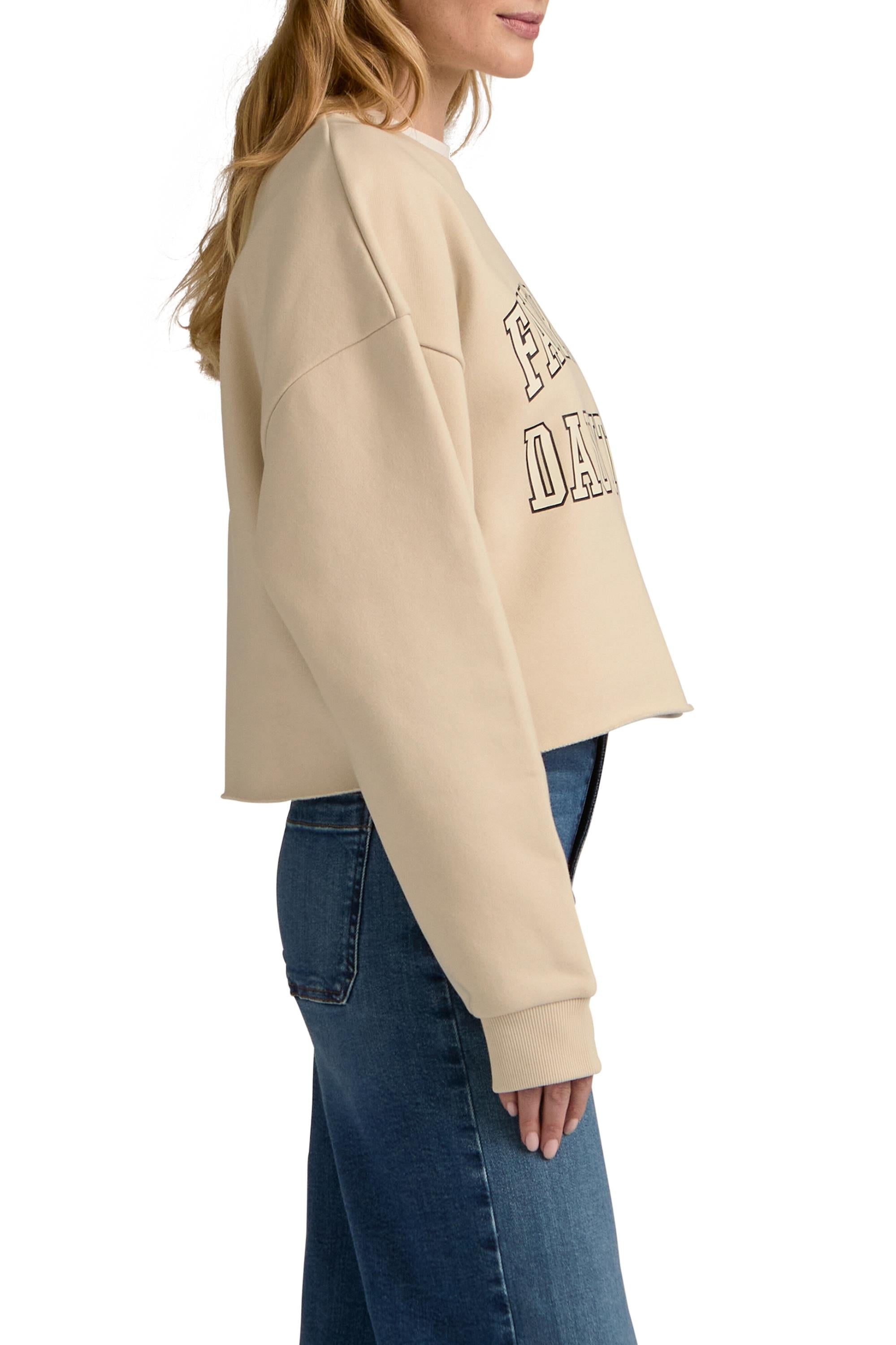 Cropped Collegiate Sweatshirt