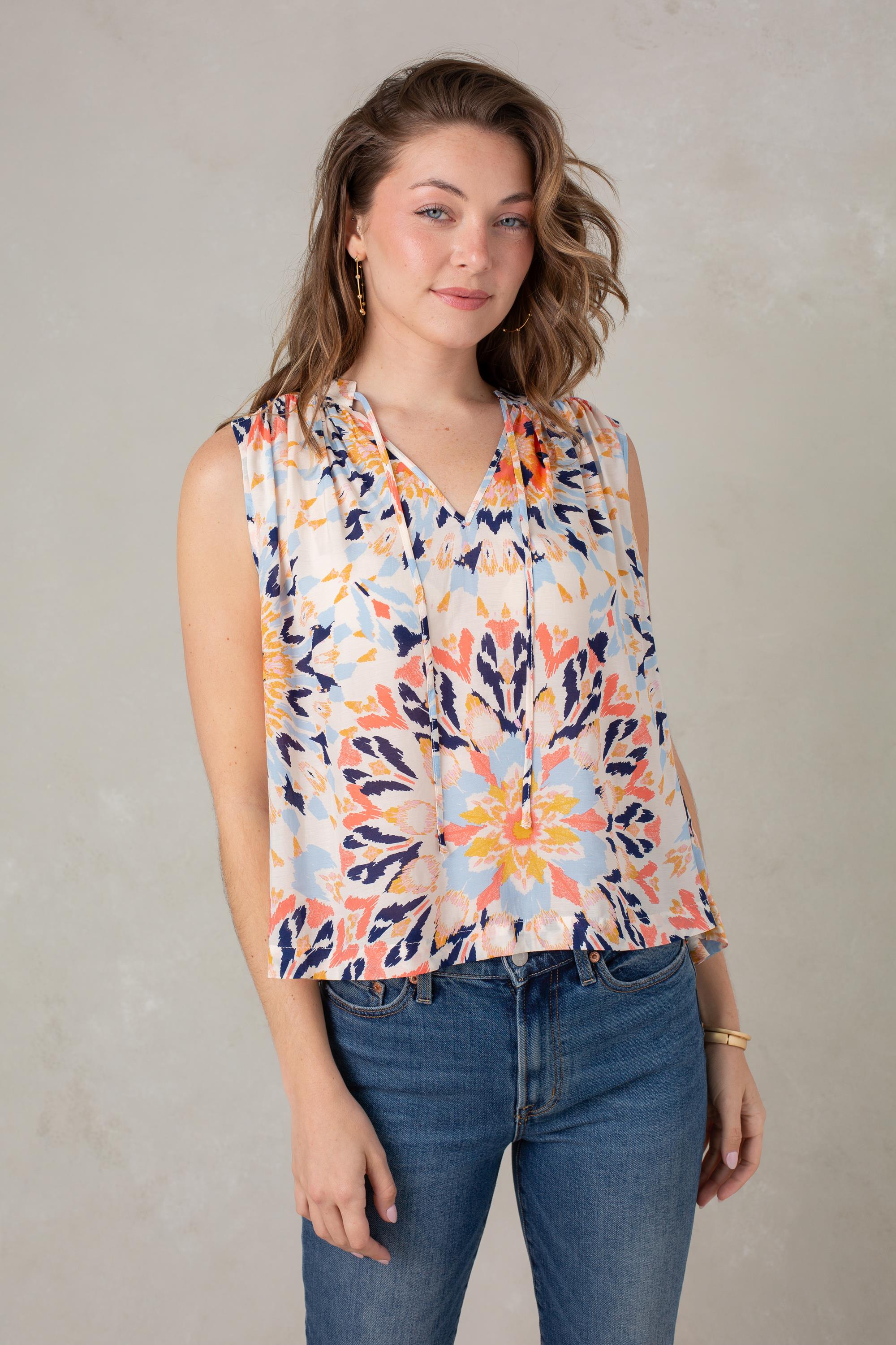 Kelly Sleeveless Chiffon Top