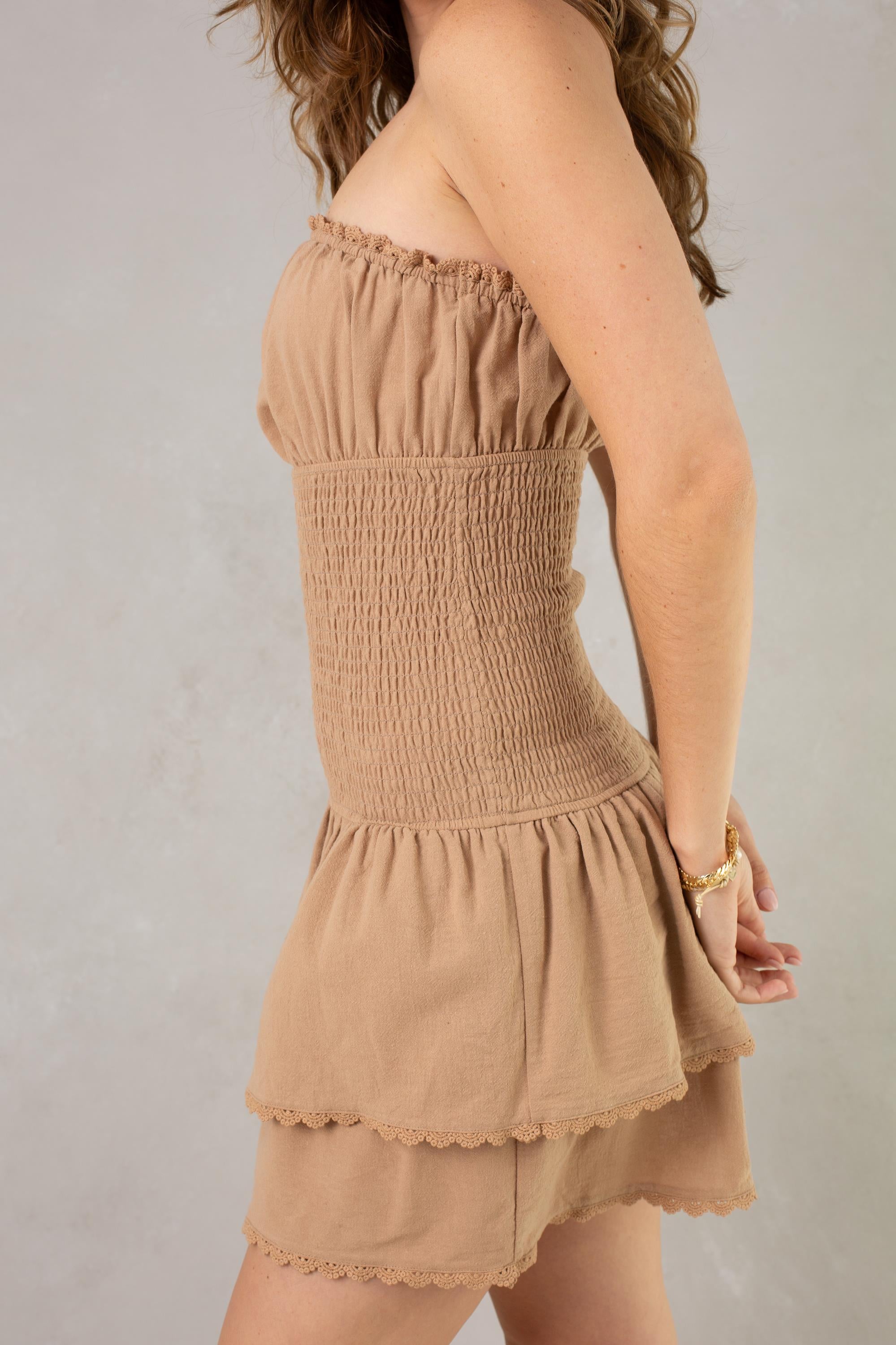 Ellie Smocked Mini Dress