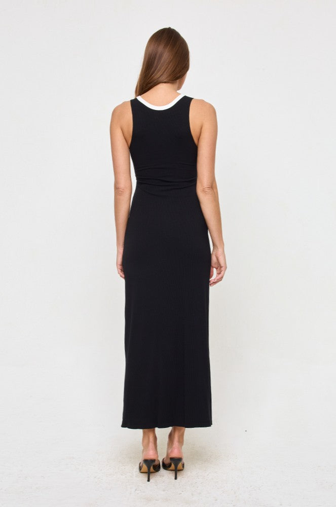 Steph Maxi Dress Black/Cream Steph Maxi Dress Black/Cream