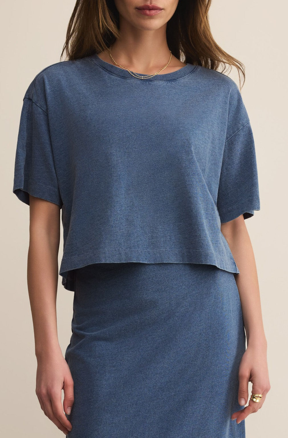 On The Go Jersey Denim Tee