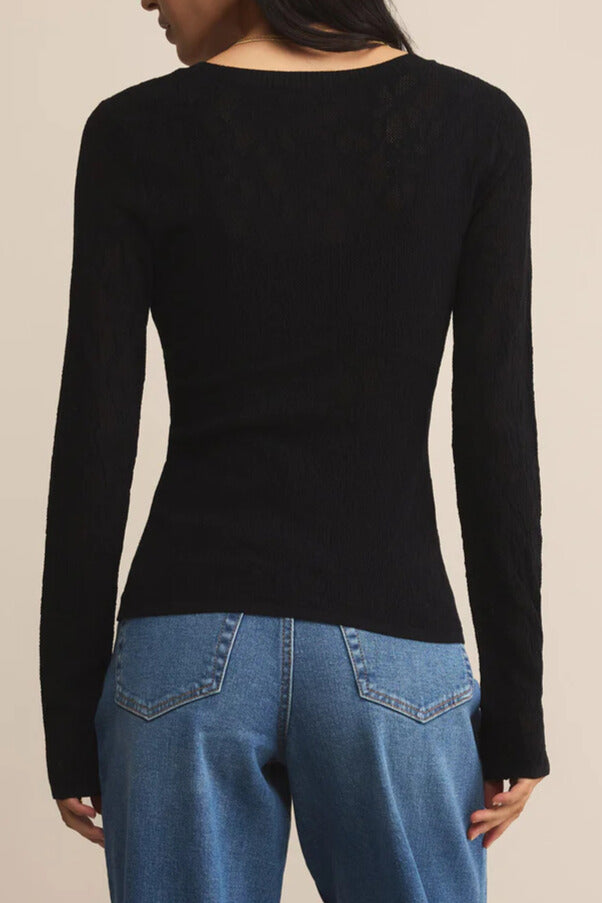 Tibi Scoop Mesh Sweater