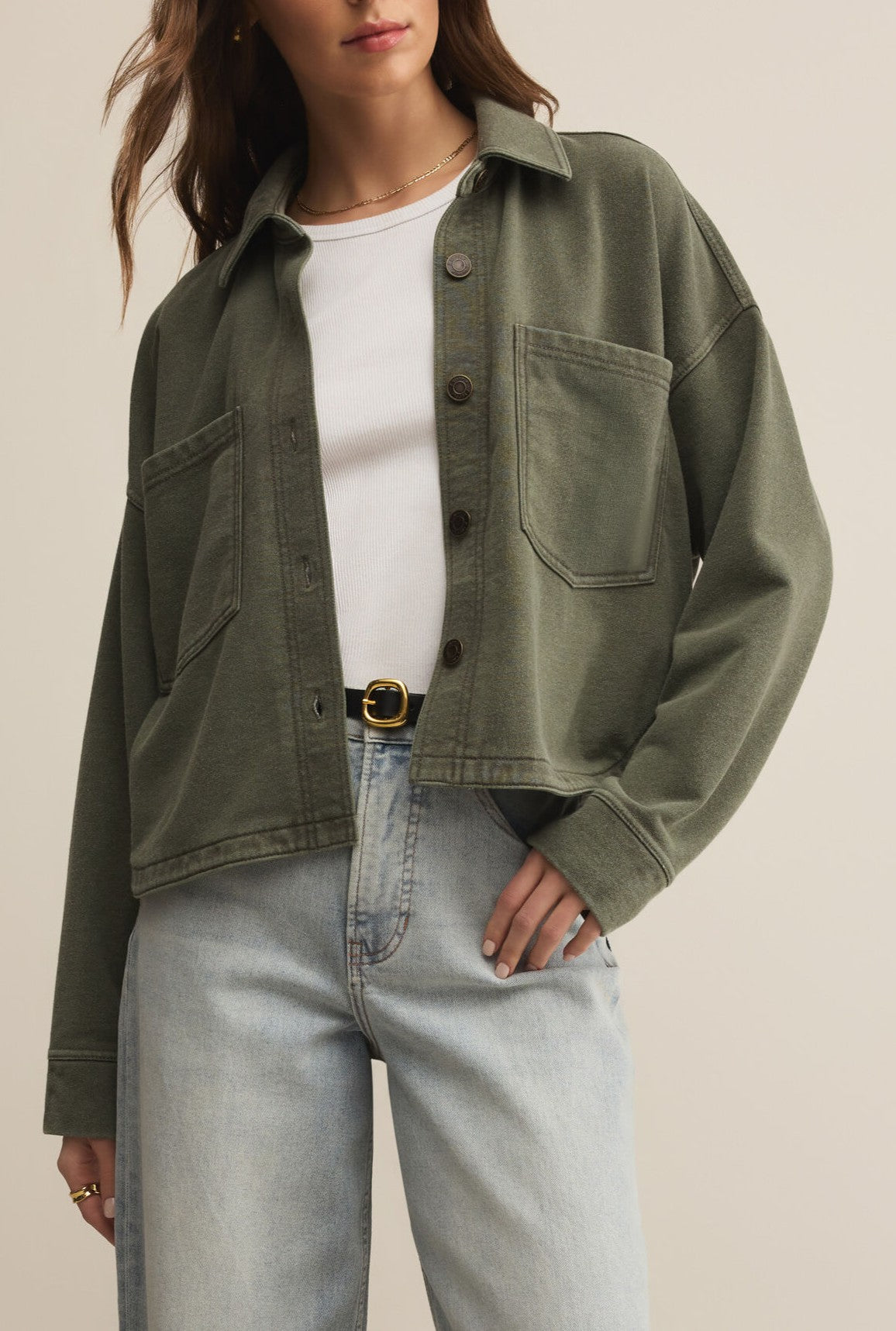 All Day Cropped Knit Jacket