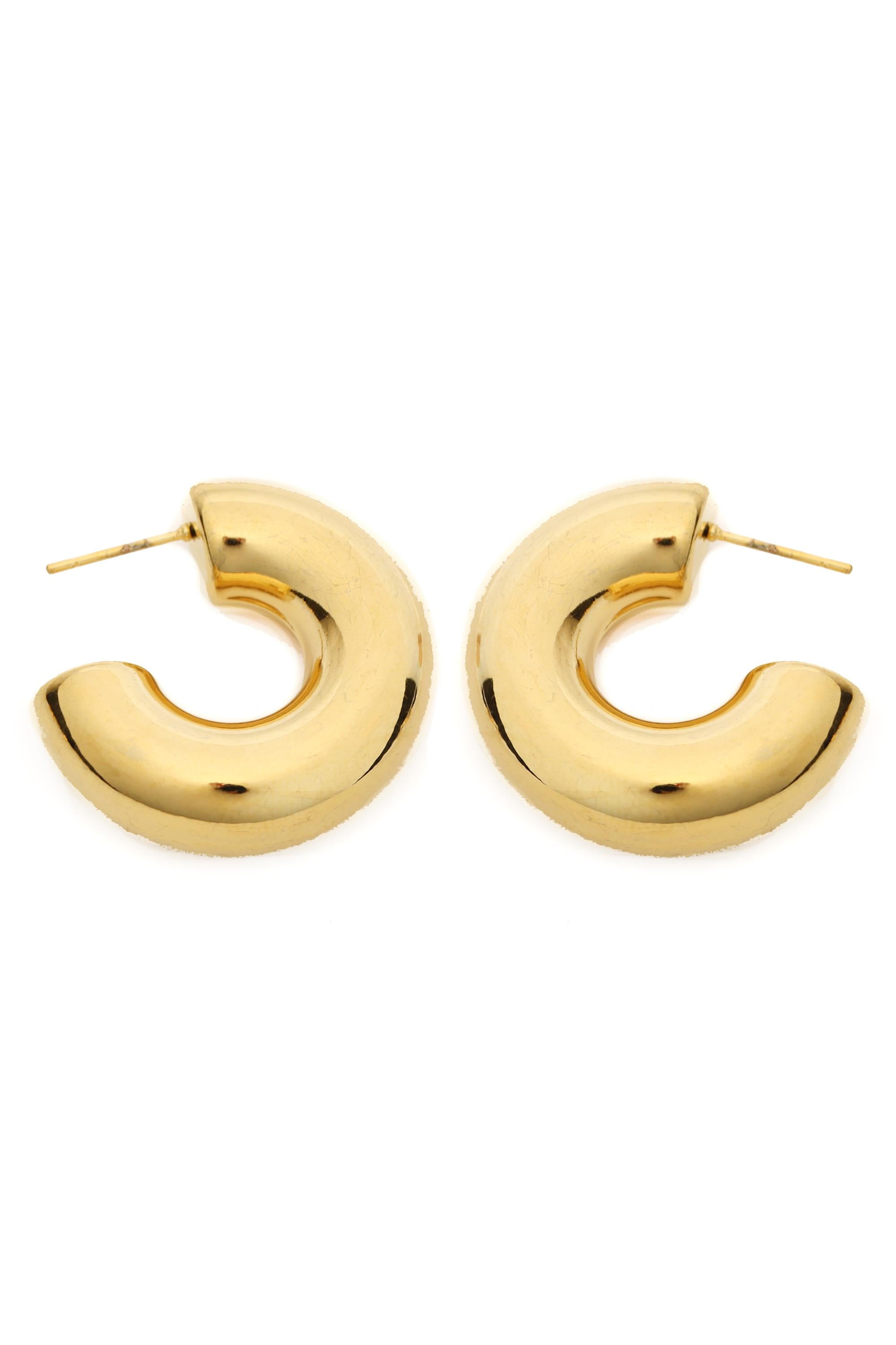 Chunky Tube Hoop Earrings