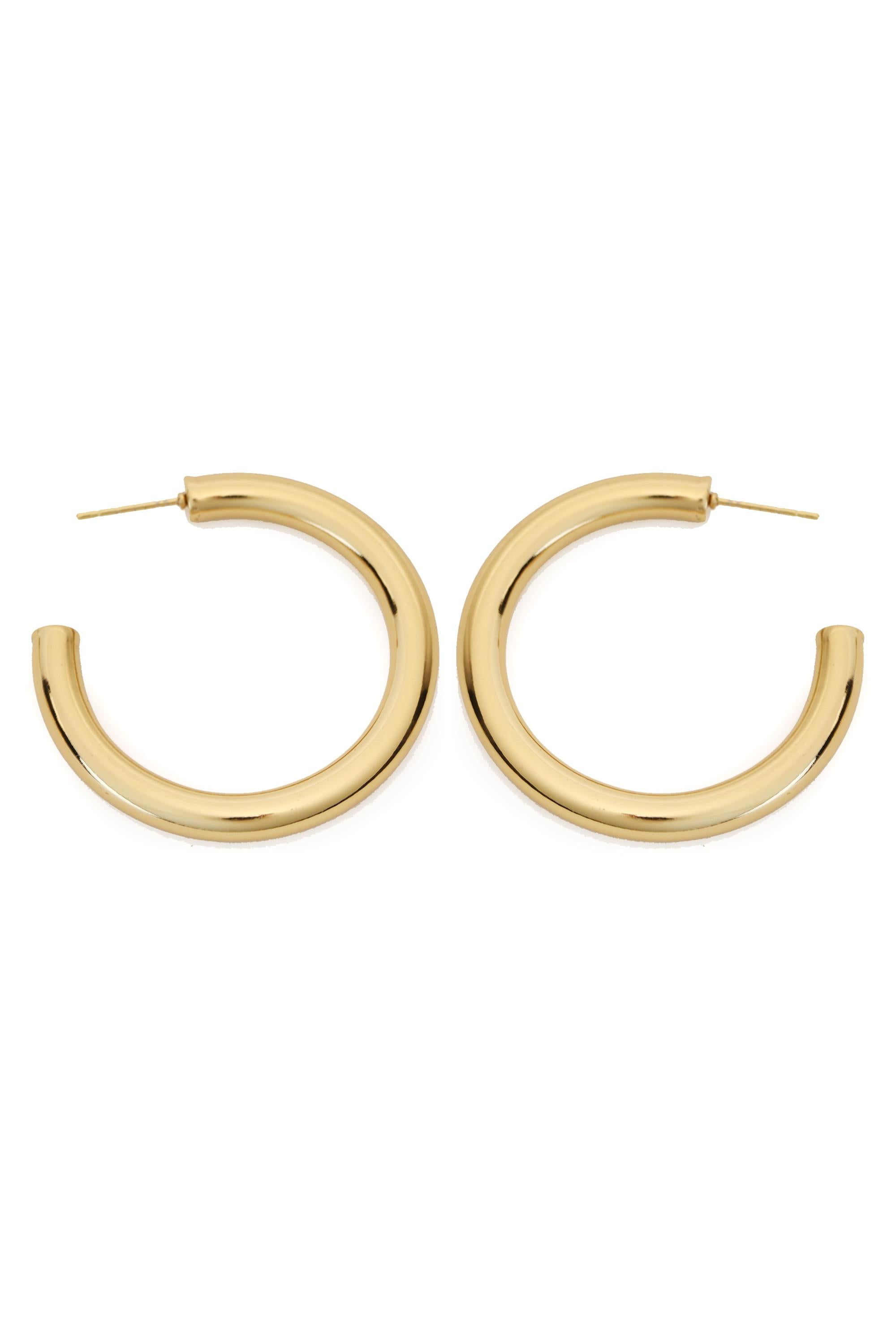 1.5 Inch Earring Puffy Hoop