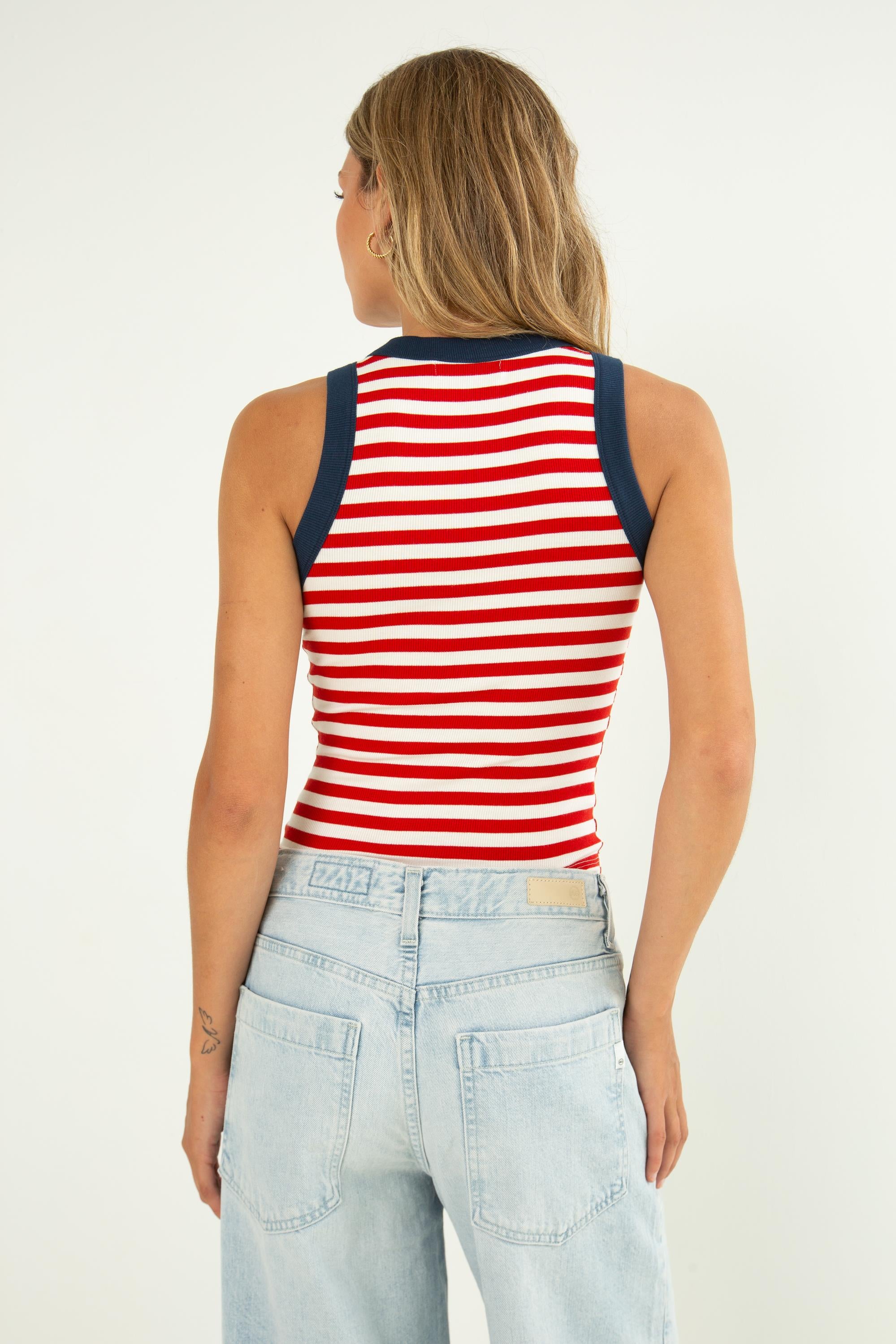 Gina Wide Binding Crop Tank