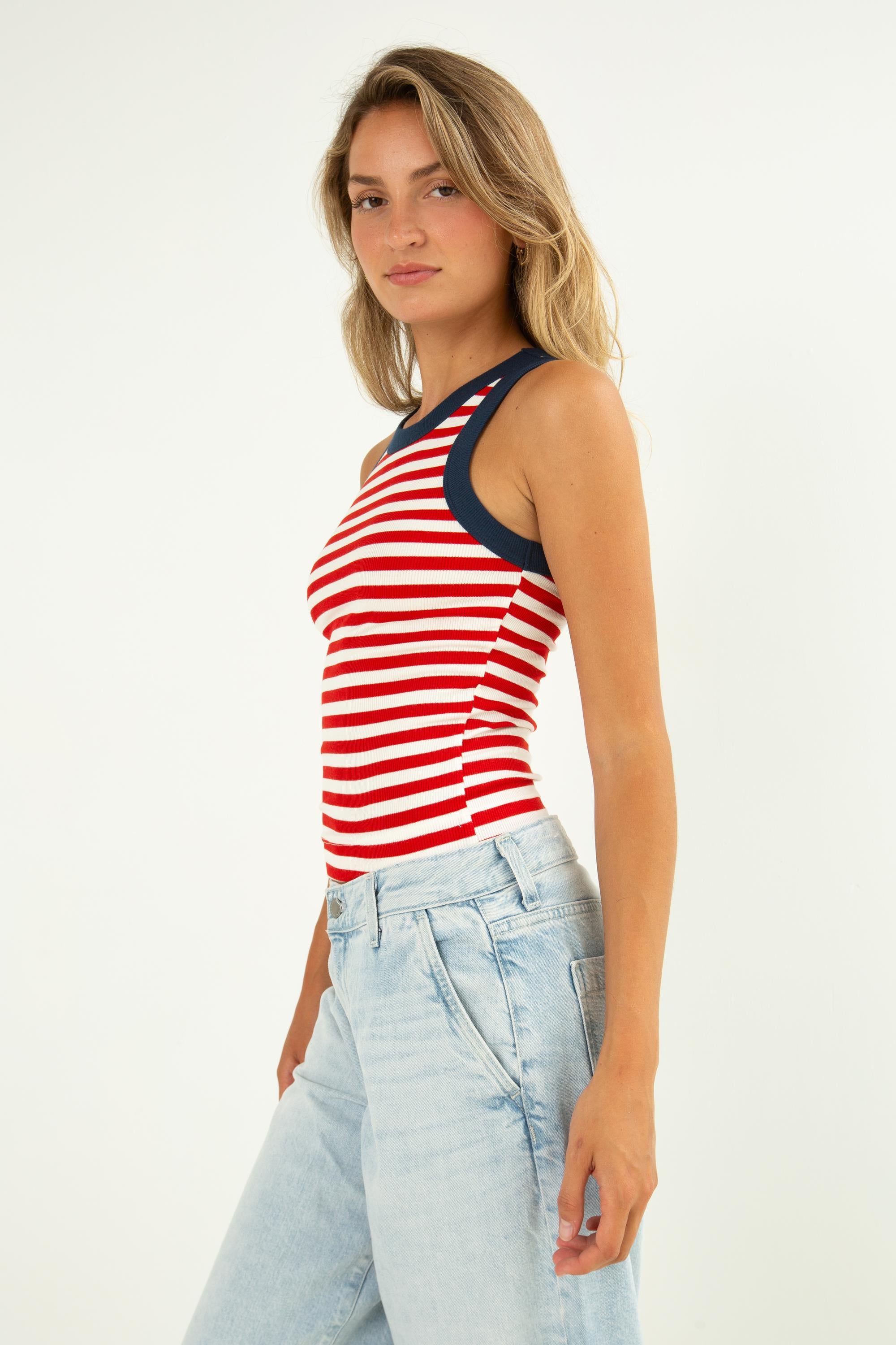 Gina Wide Binding Crop Tank