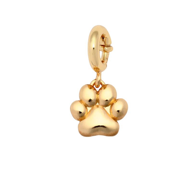 Charm- Puffy Paw Print