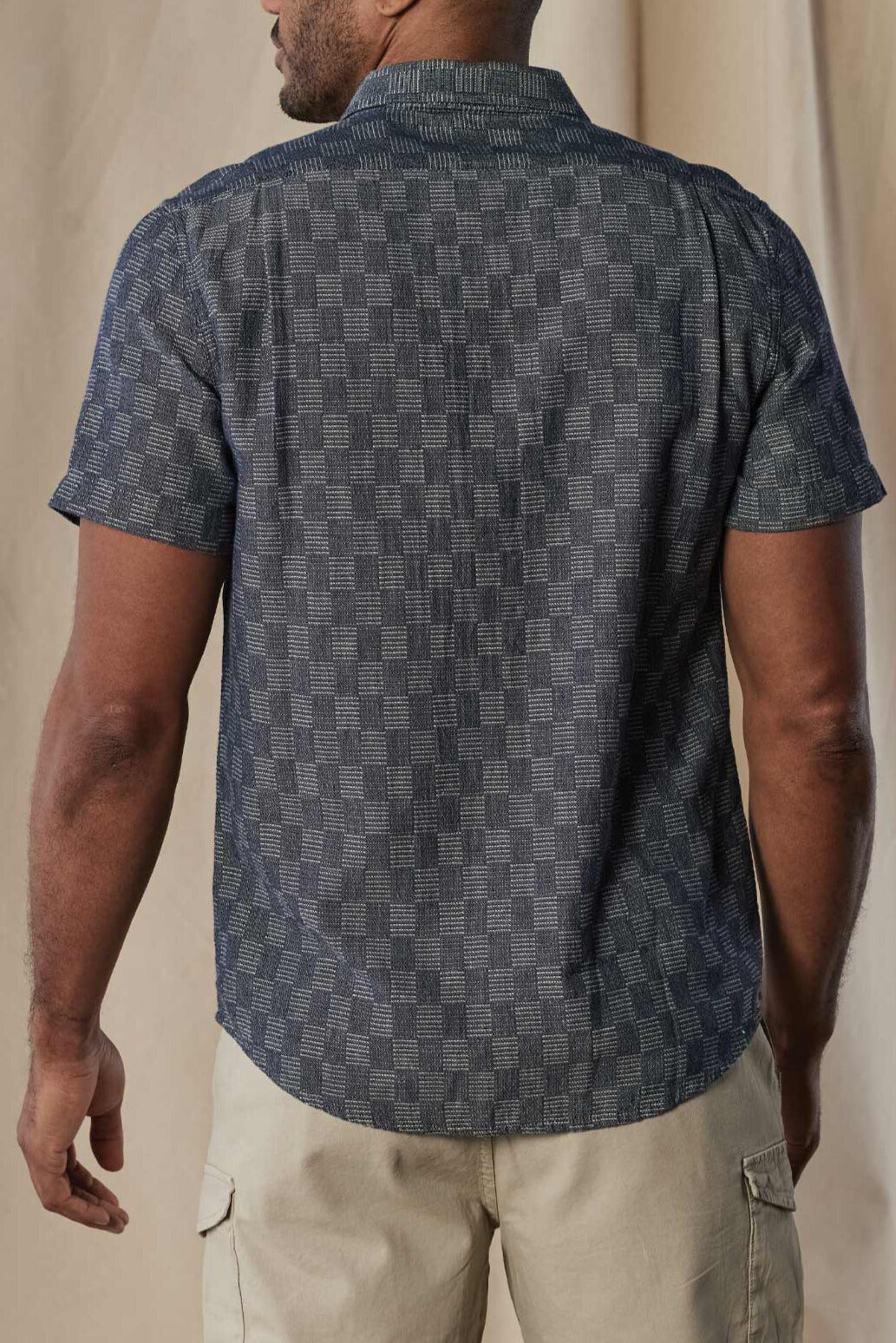 Freshwater Button Up Ivory Crinkle