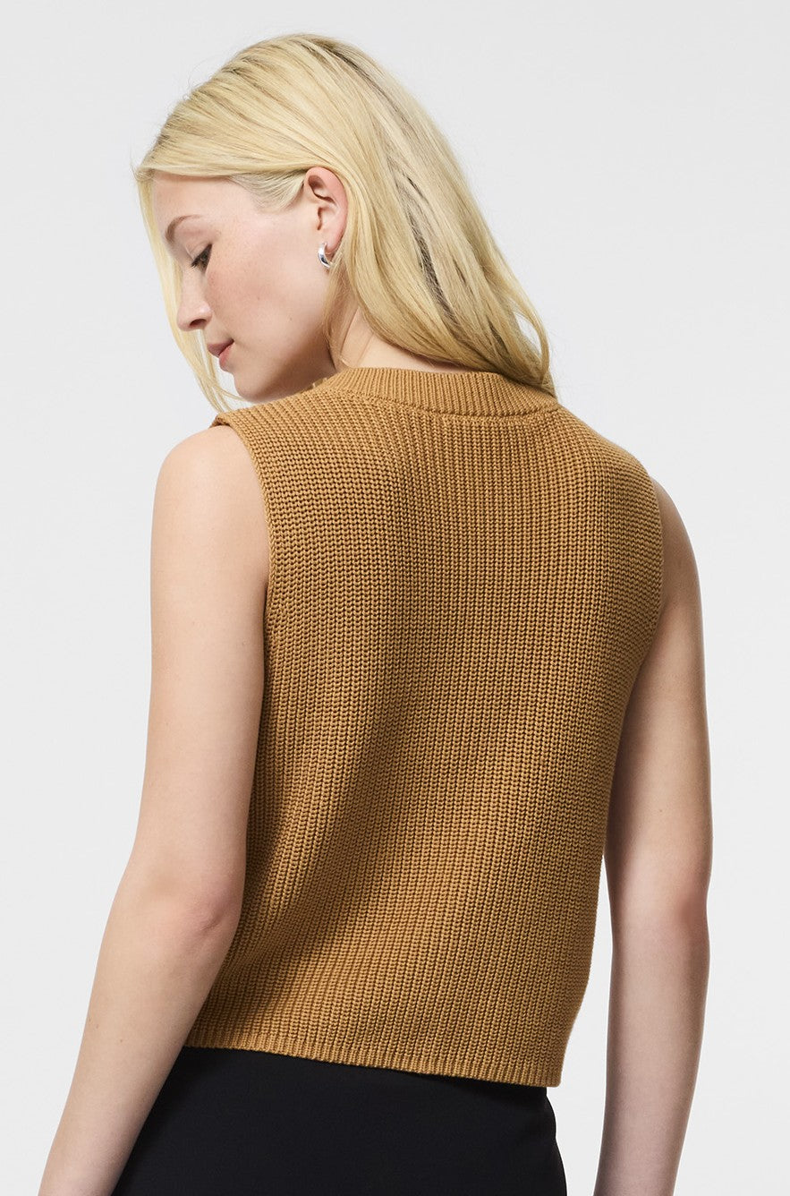 Mozart Crewneck Cropped Vest