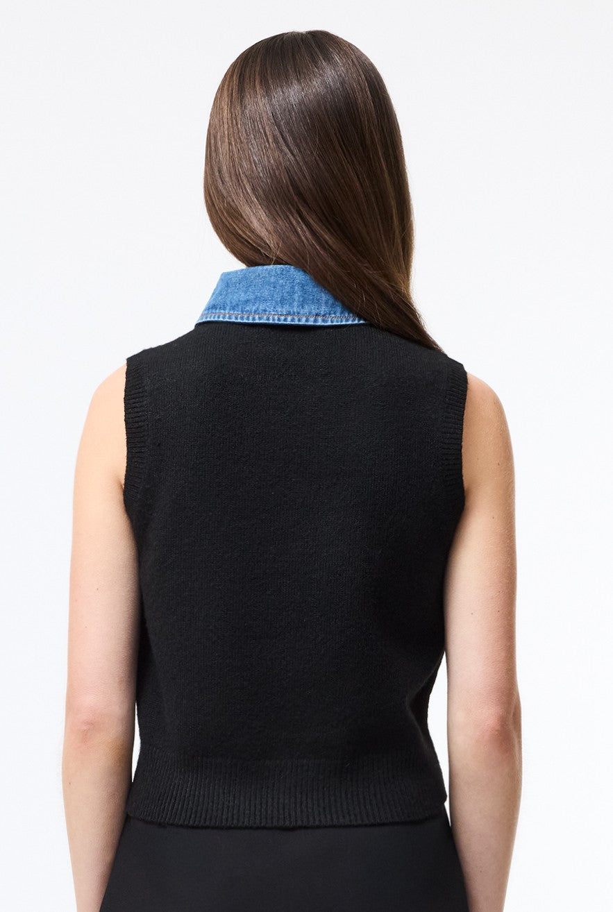Ellie Knit Collared Vest