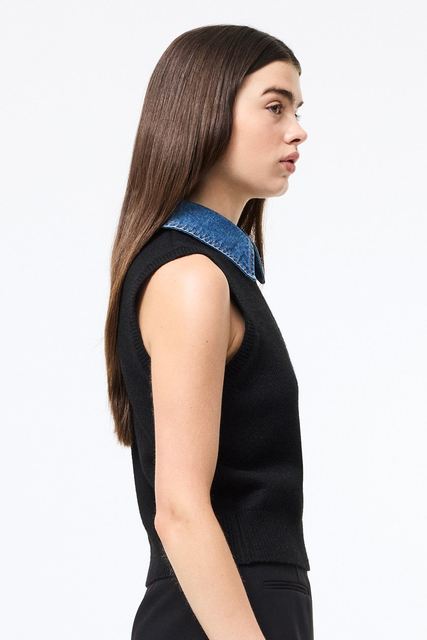 Ellie Knit Collared Vest