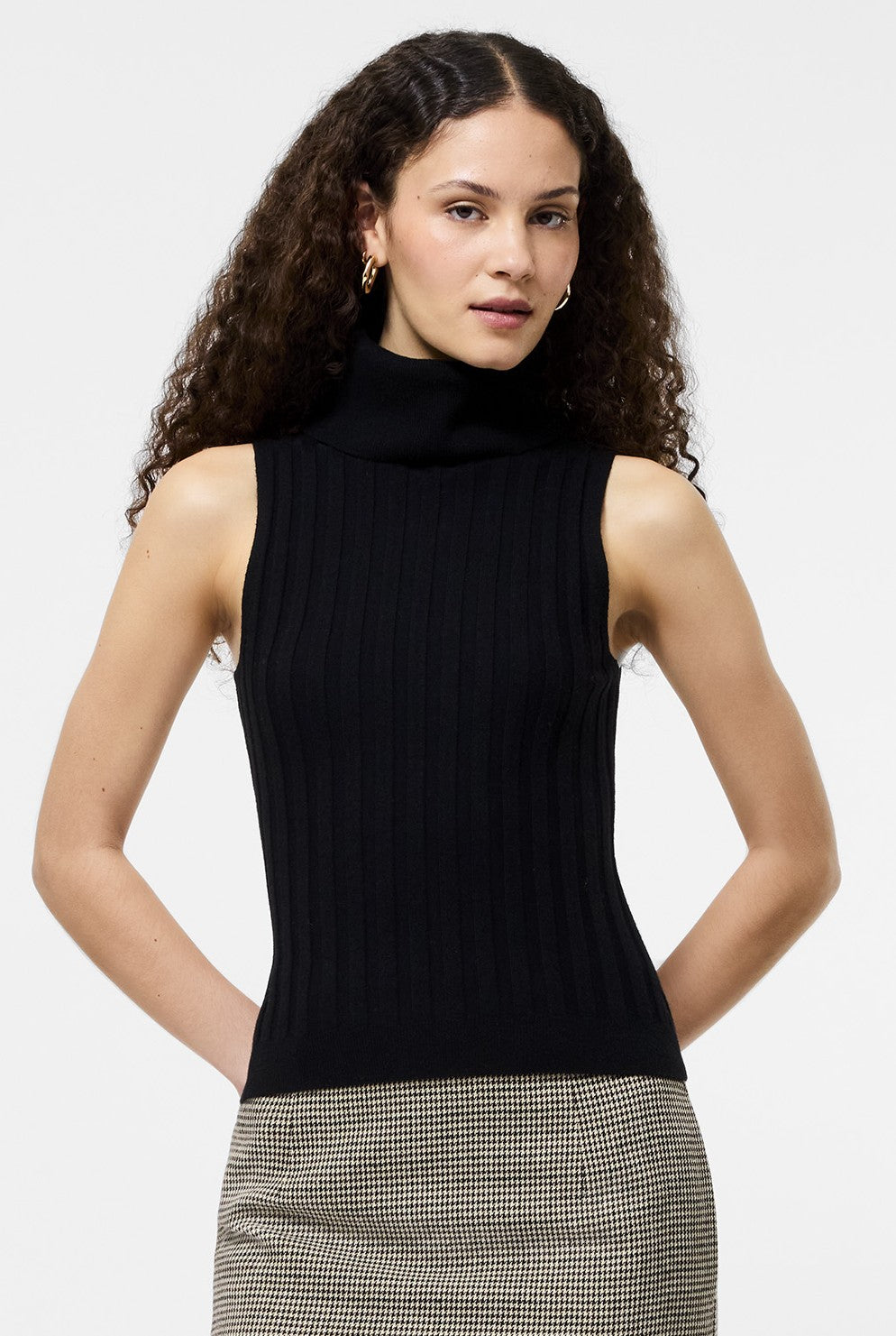 Turtleneck Tank Sweater