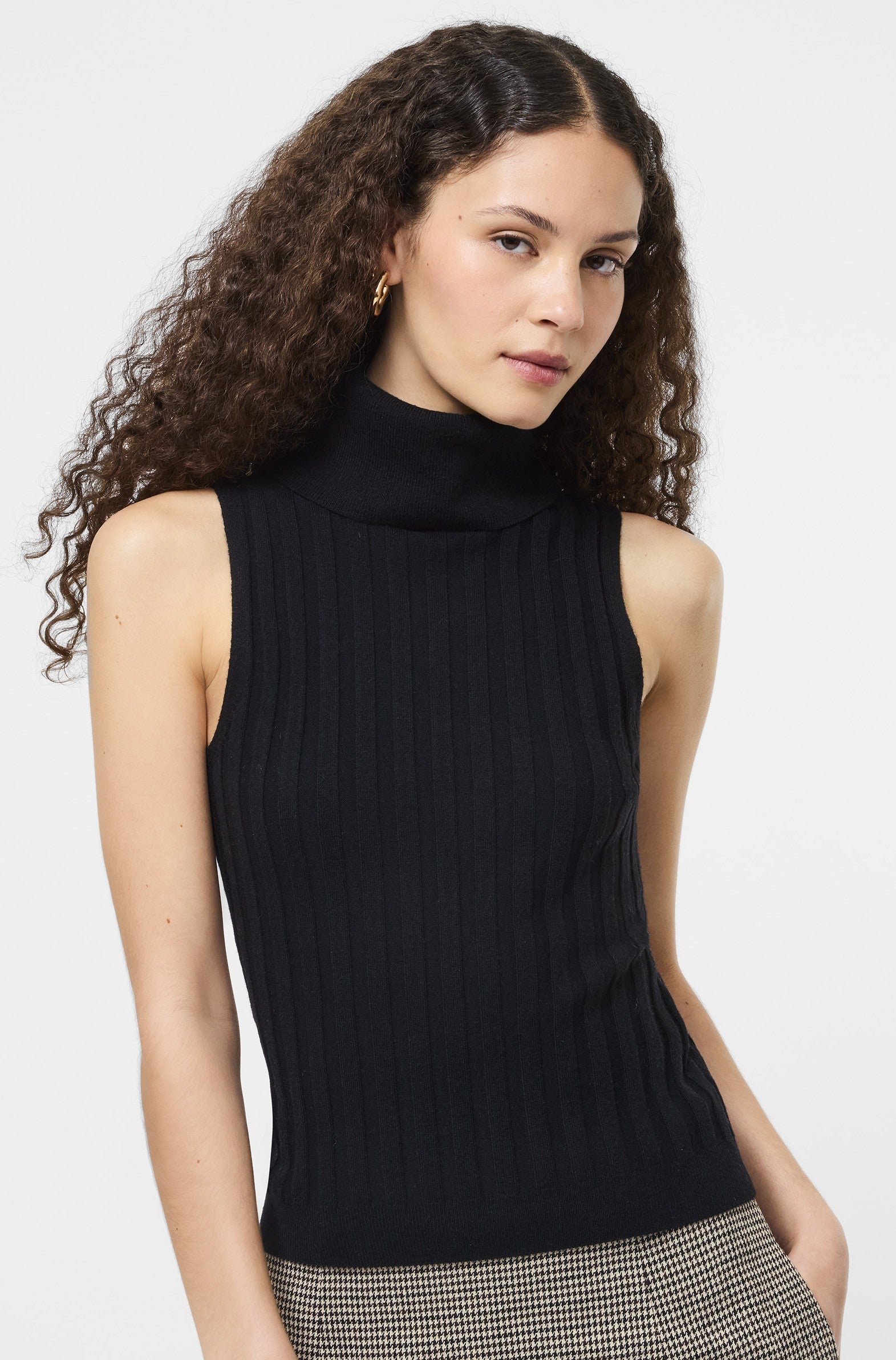 Turtleneck Tank Sweater