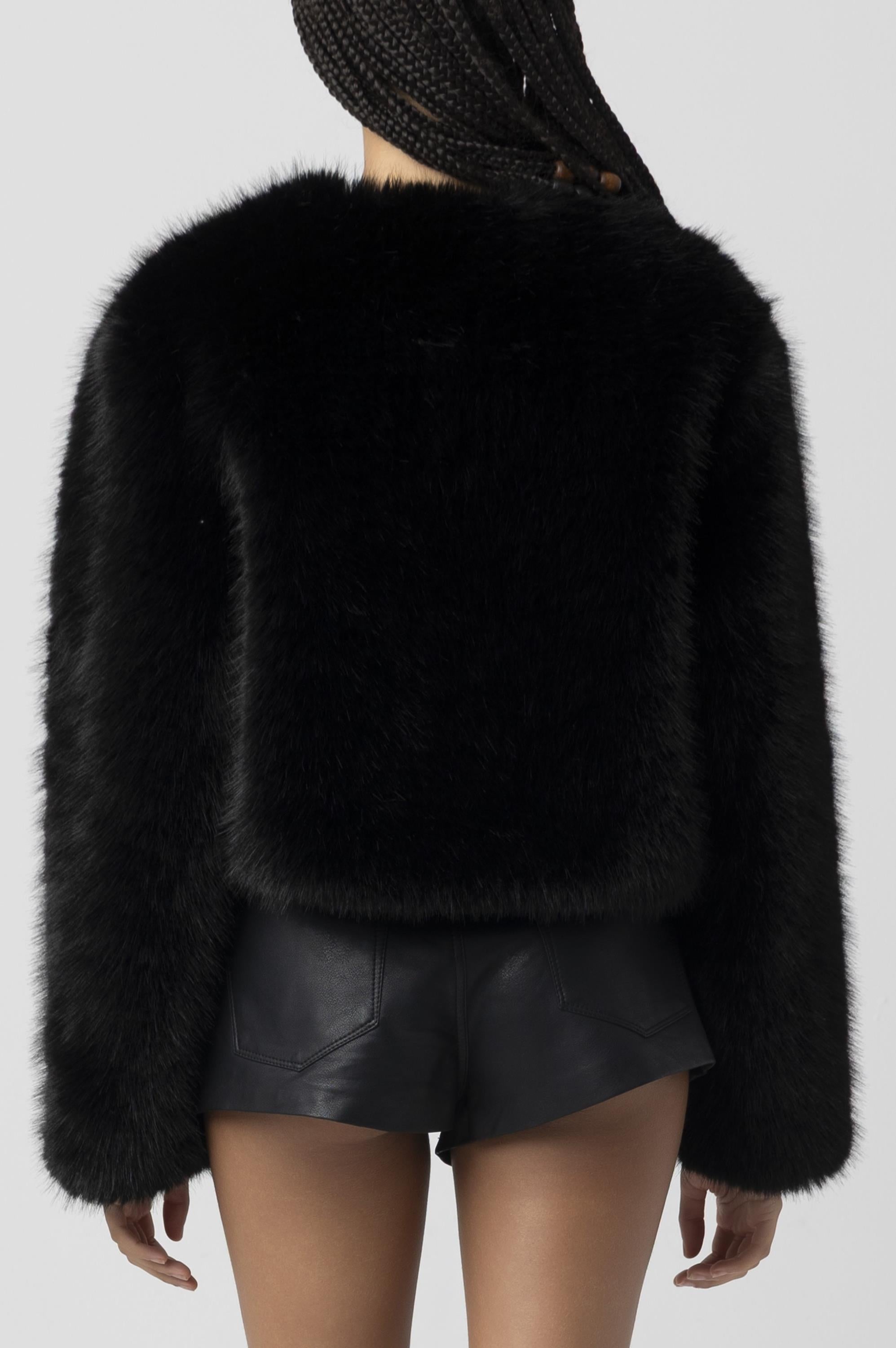 Faux Fur Crop Jacket