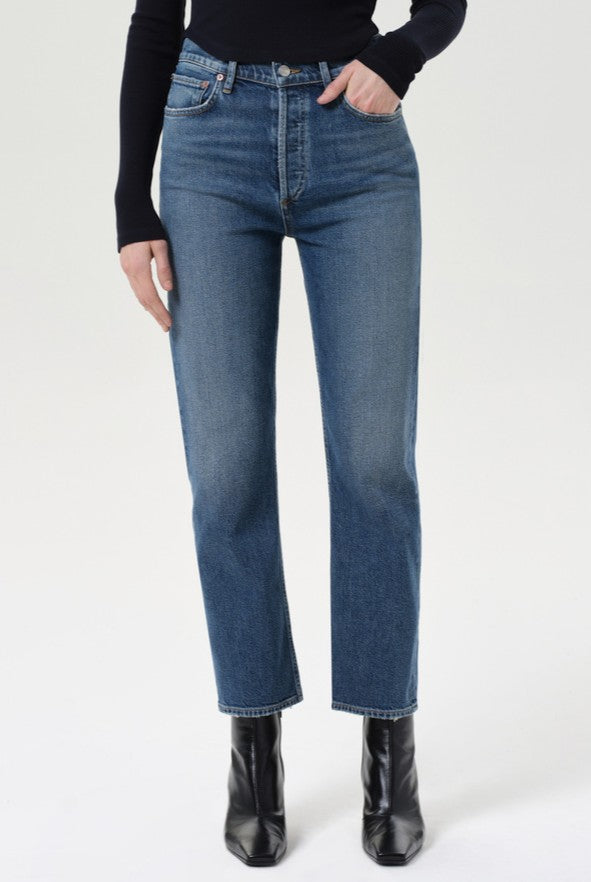 90s Pinch Waist Crop In Overcast