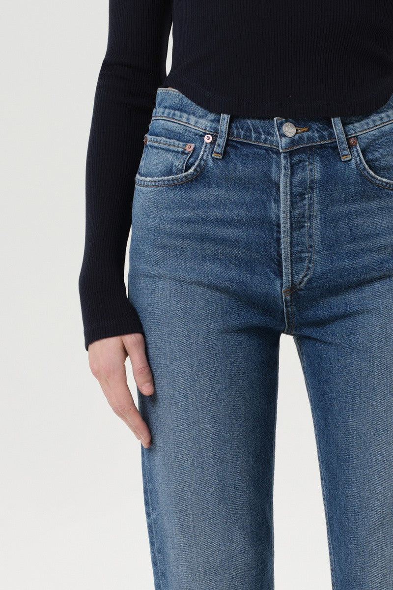 90s Pinch Waist Crop In Overcast