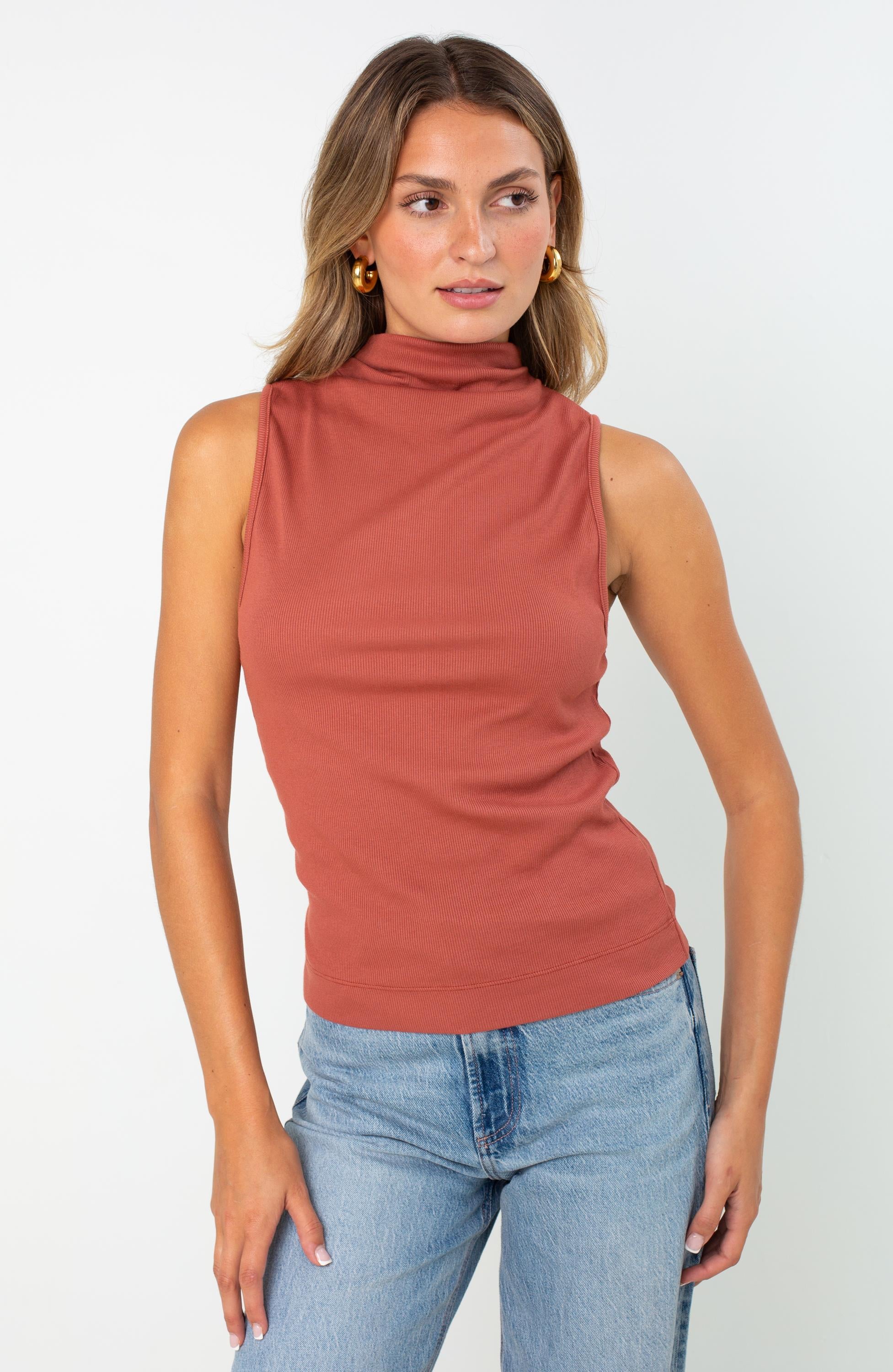 Chiara Drape Neck Tank