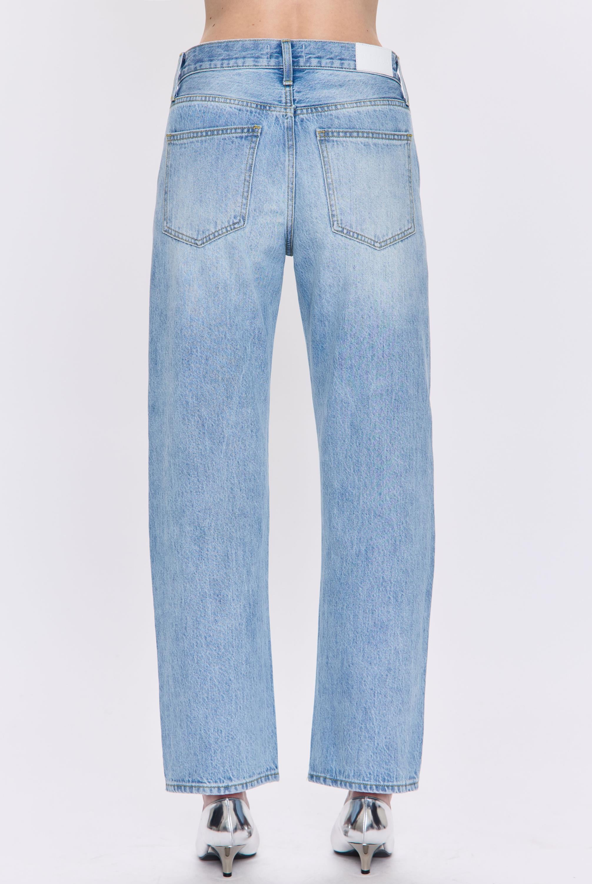 Lexi Mid Rise Bowed Straight