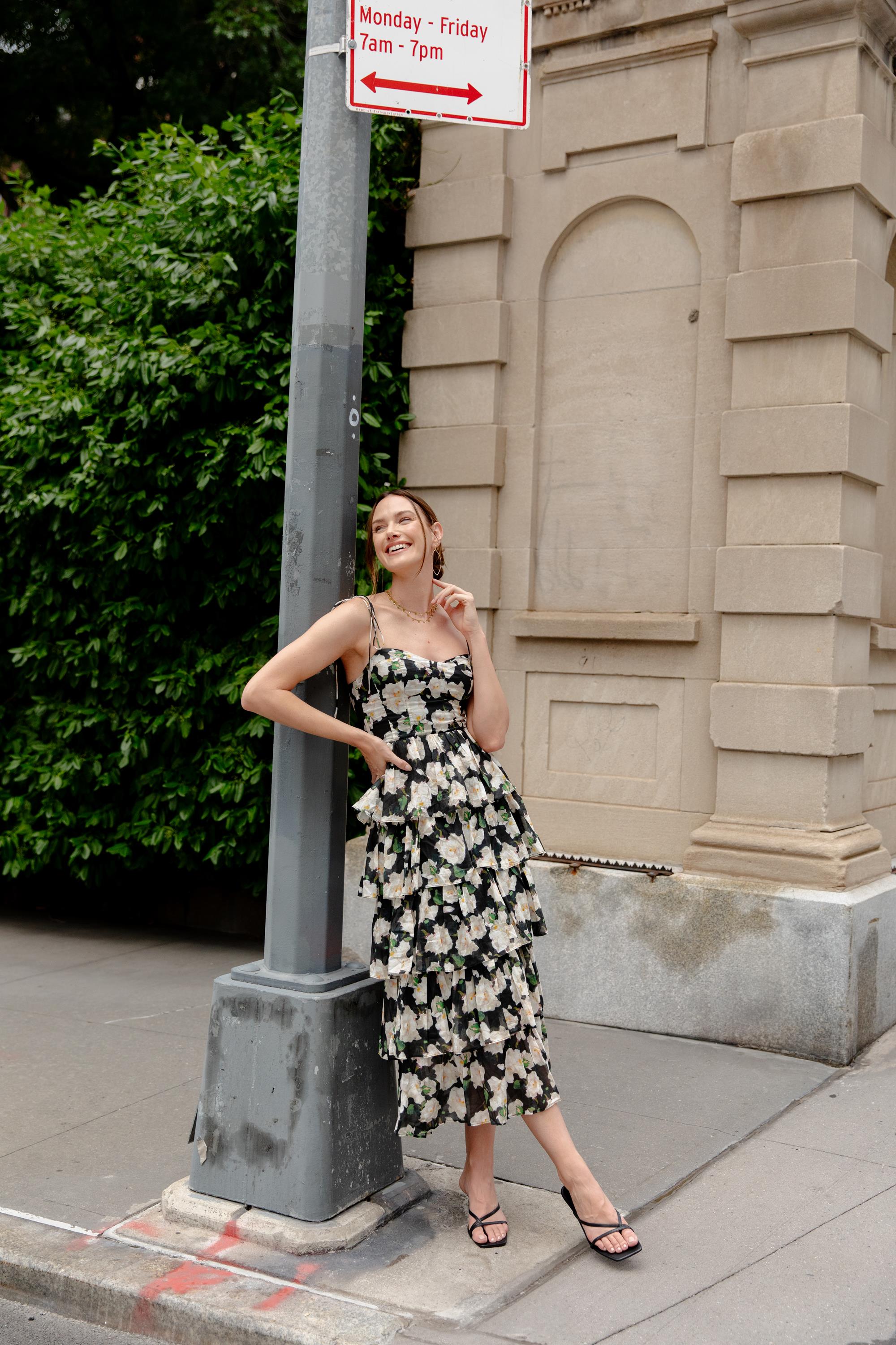 what is maxi dress length Holland Tiered Maxi Dress - Raspberry