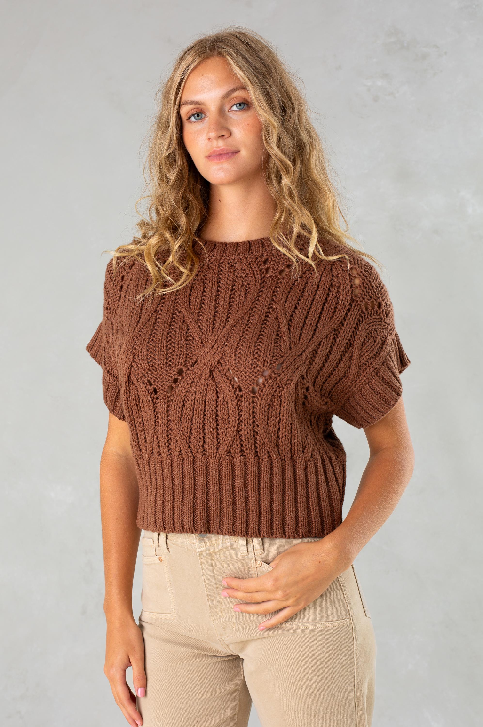 Cali Crochet Sweater Tee