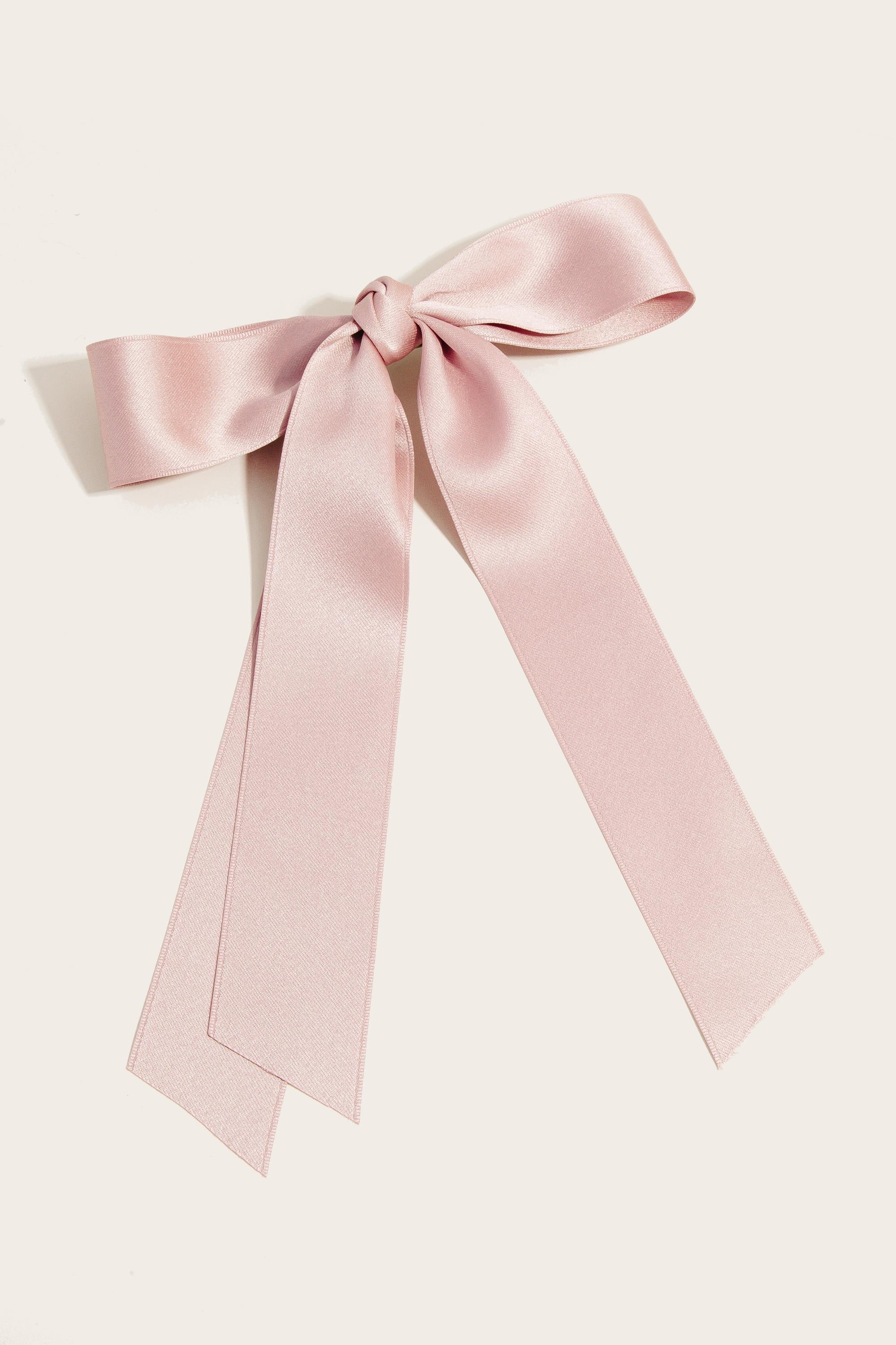 Pink Bow Barette
