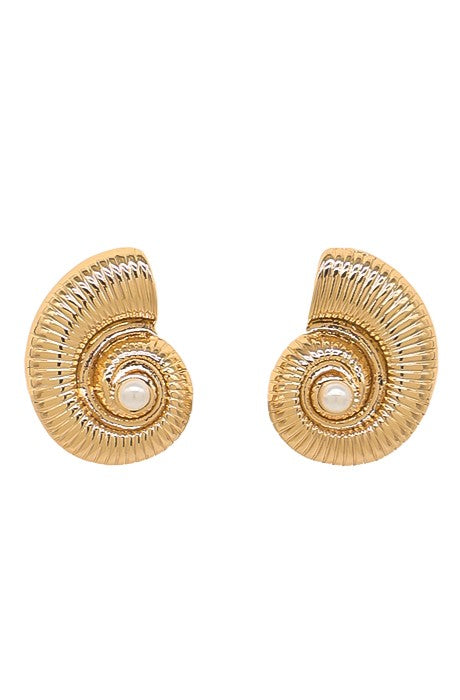 Seashell Studs