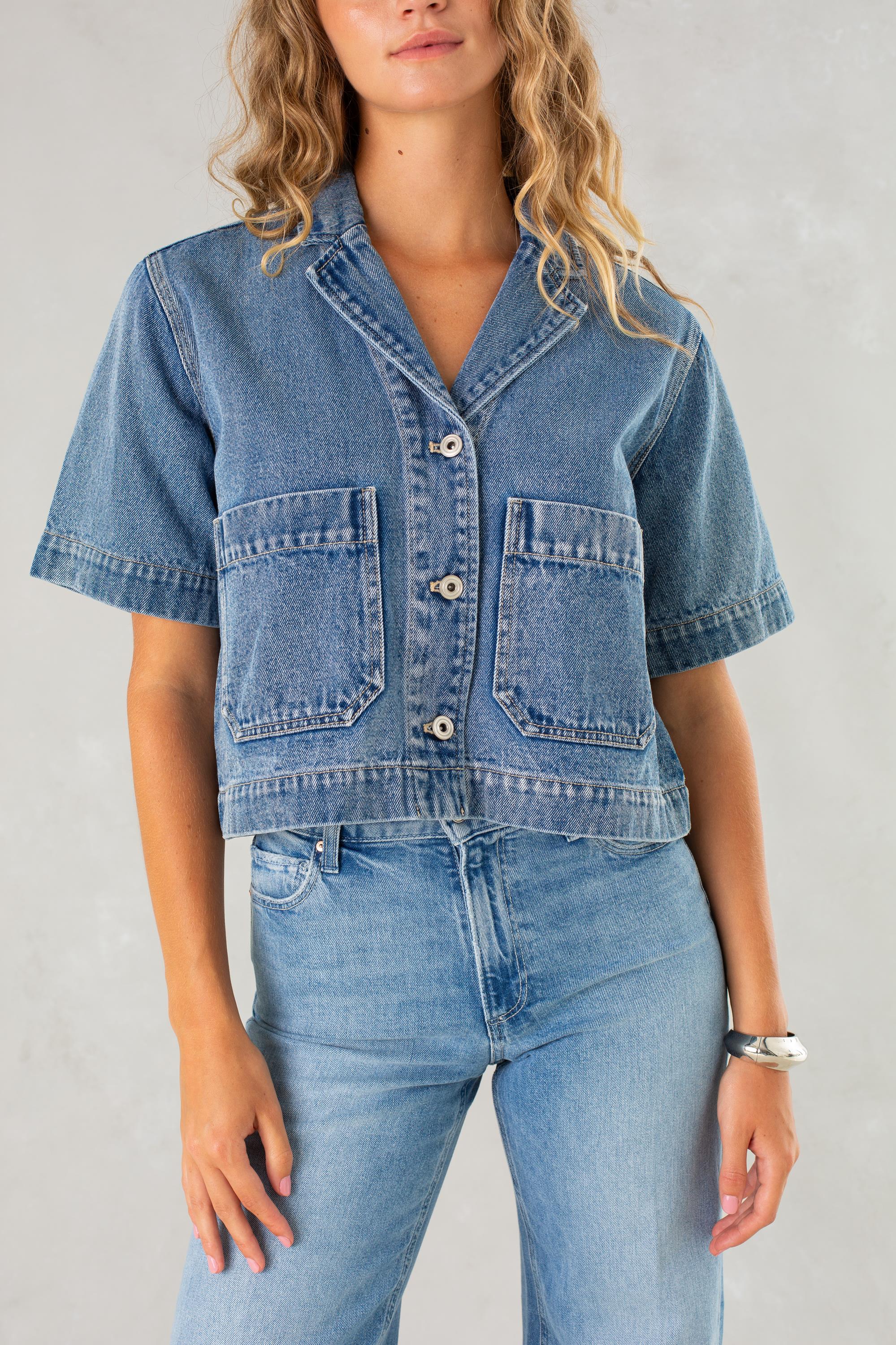 Dede Short Sleeve Denim Jacket