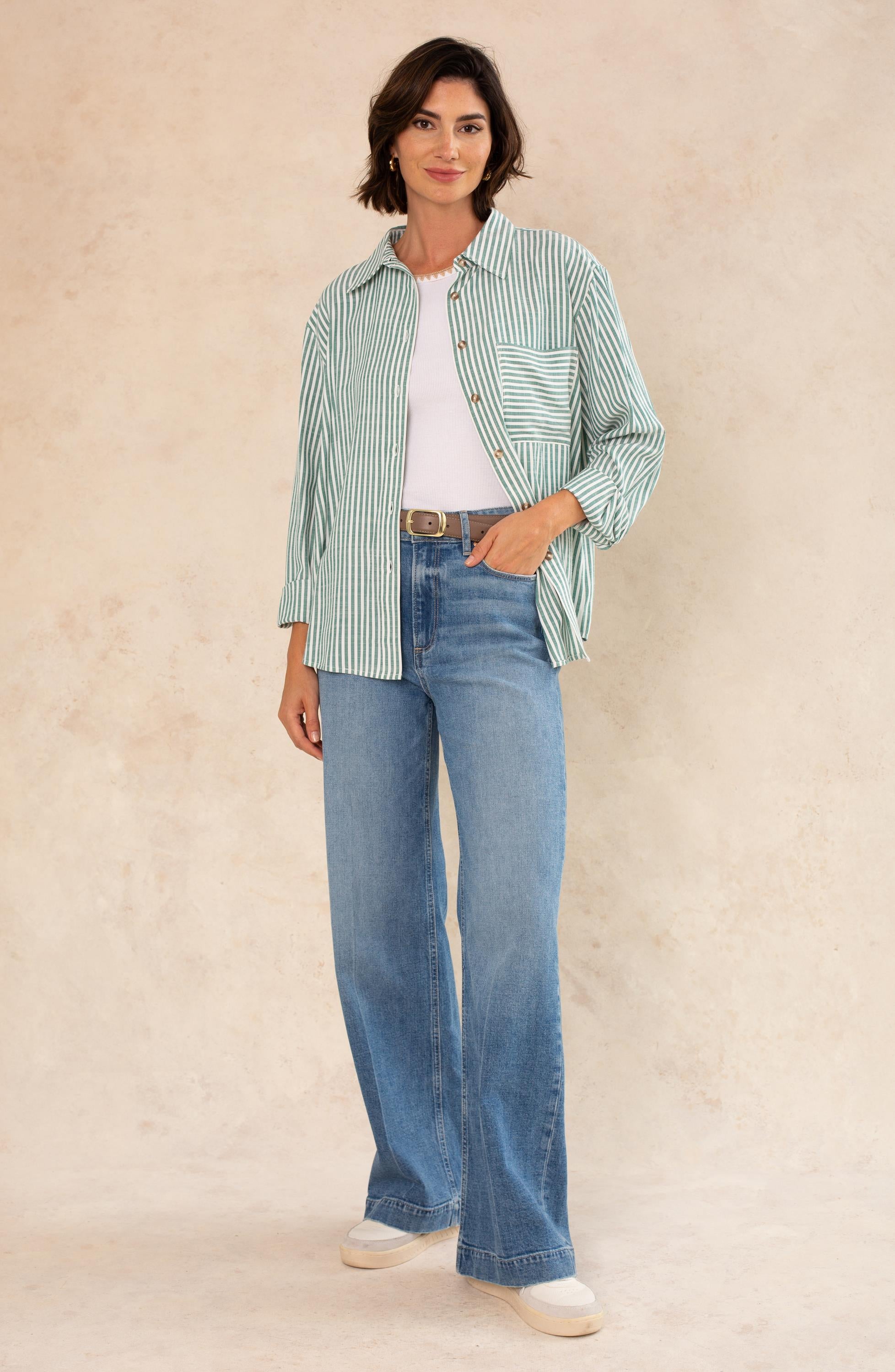 Molly Striped Button Down