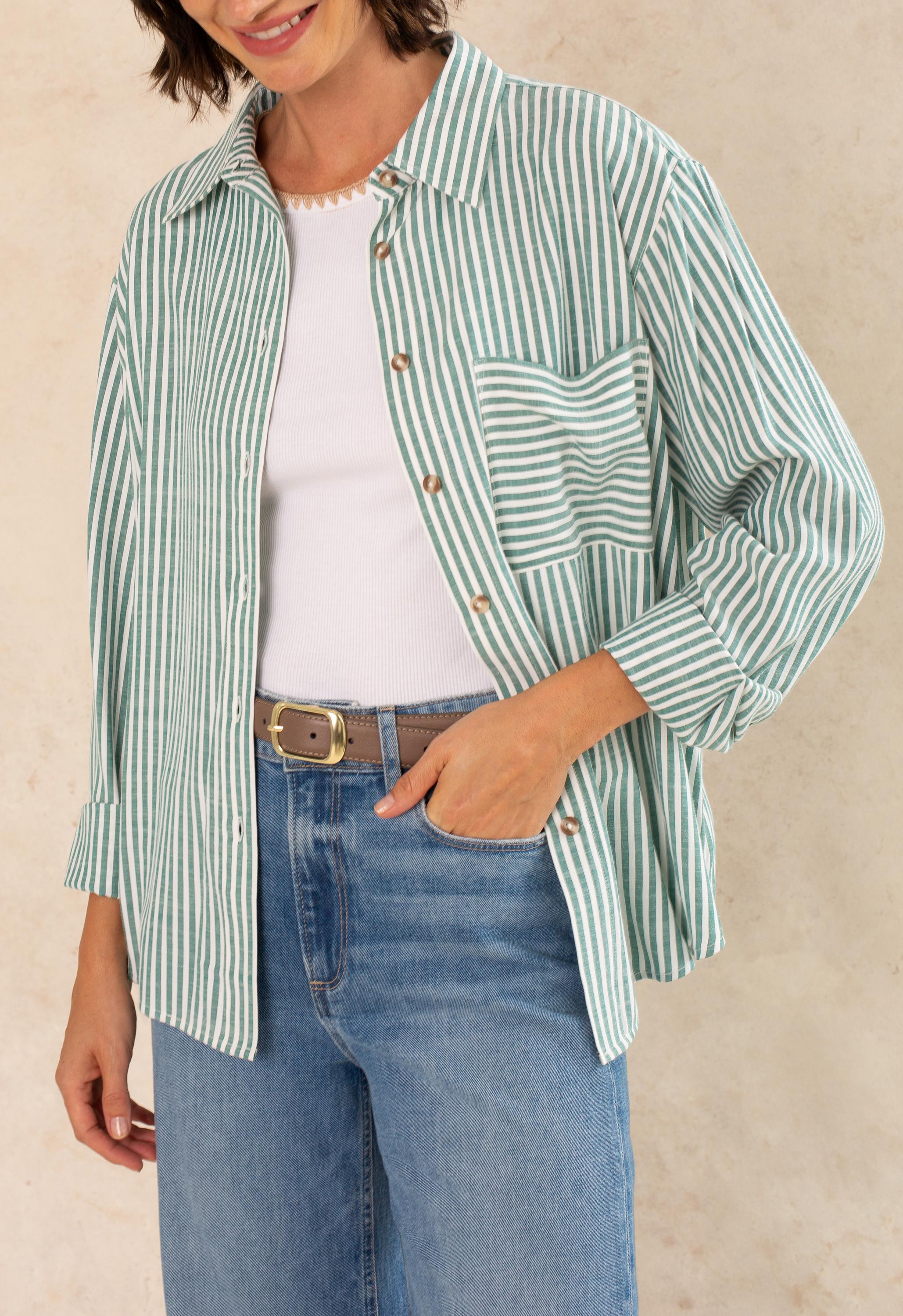 Molly Striped Button Down