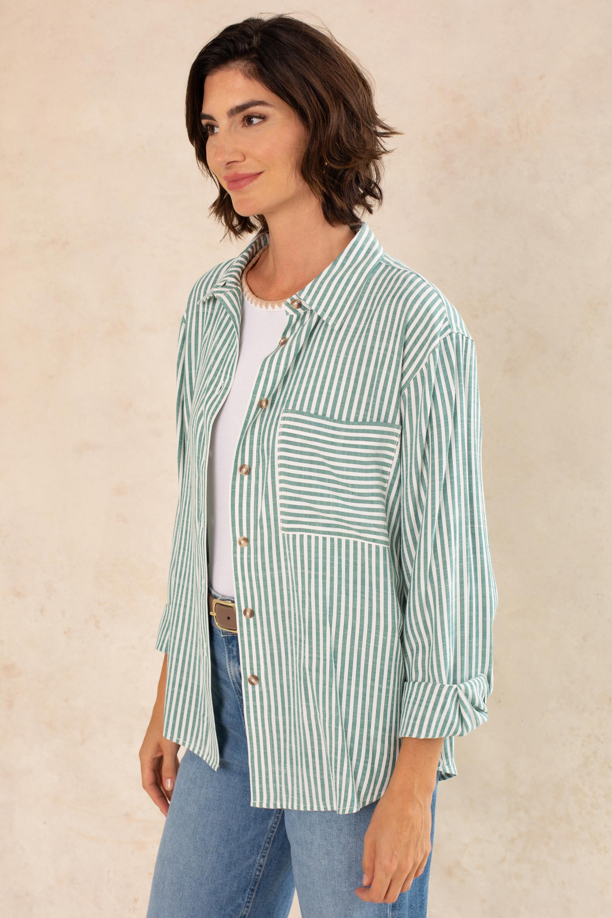 Molly Striped Button Down