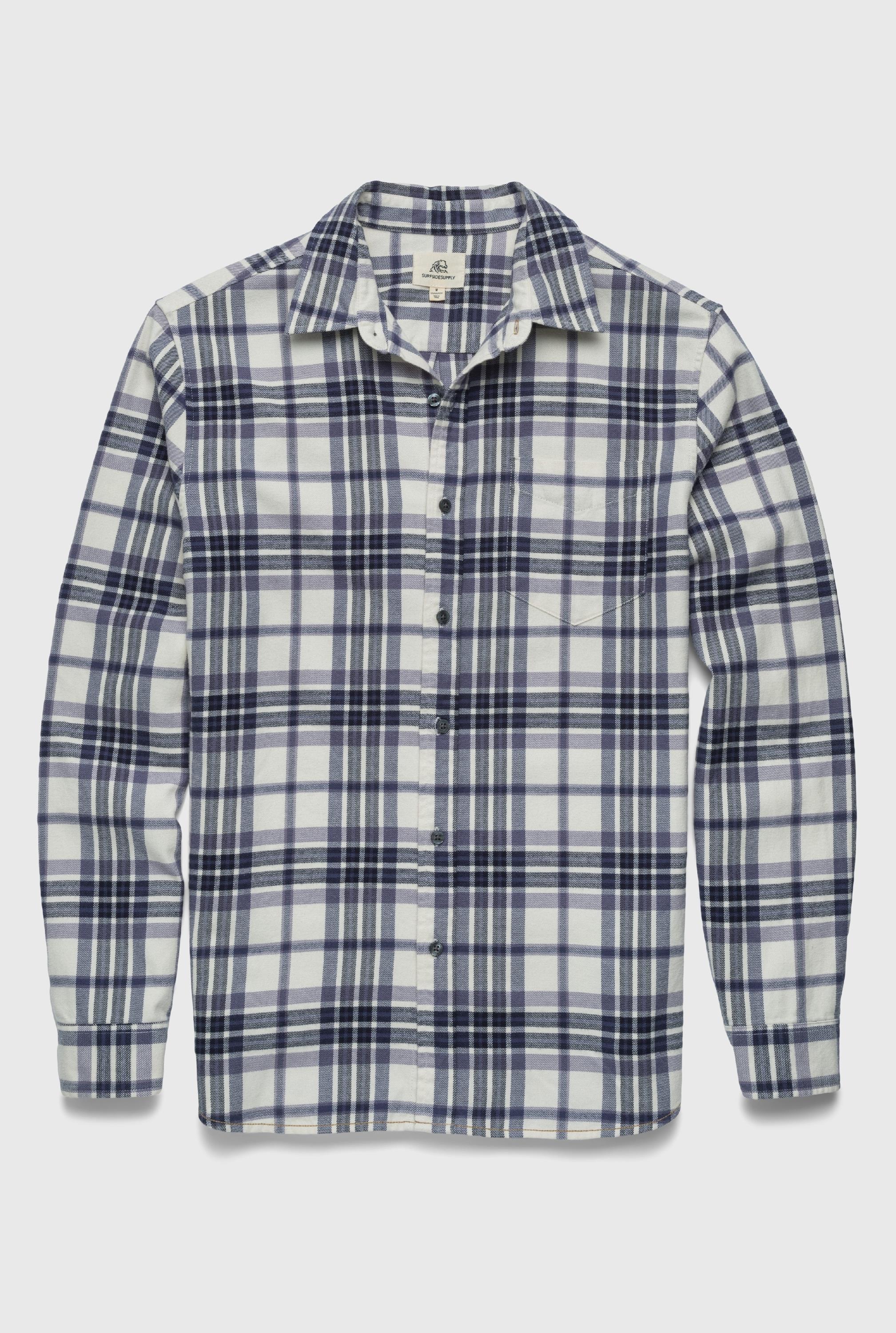 Brian Brushed Cotton Flannel Plaid Shirt