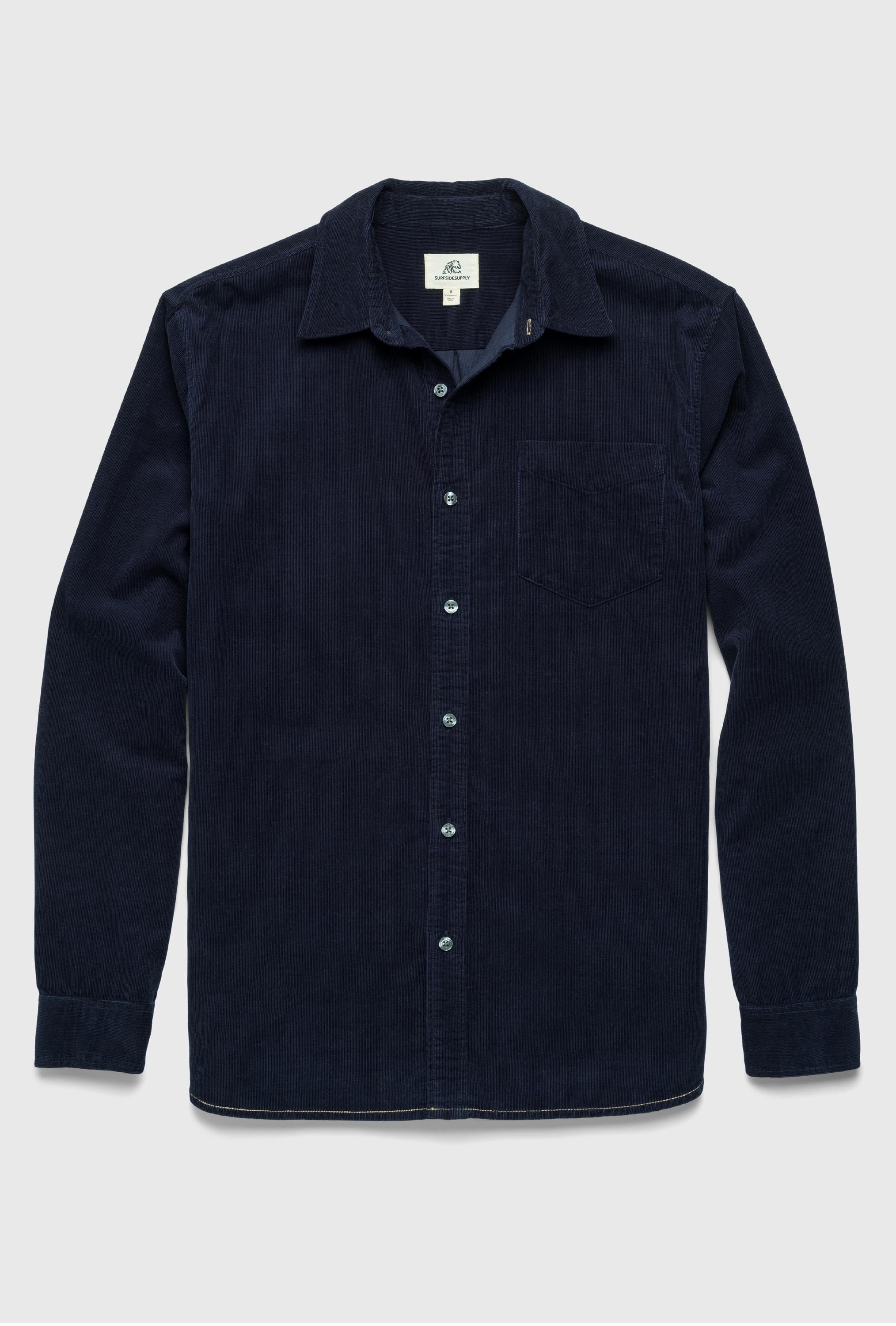 Brian Long Sleeve Baby Corduroy 1 Pocket Shirt