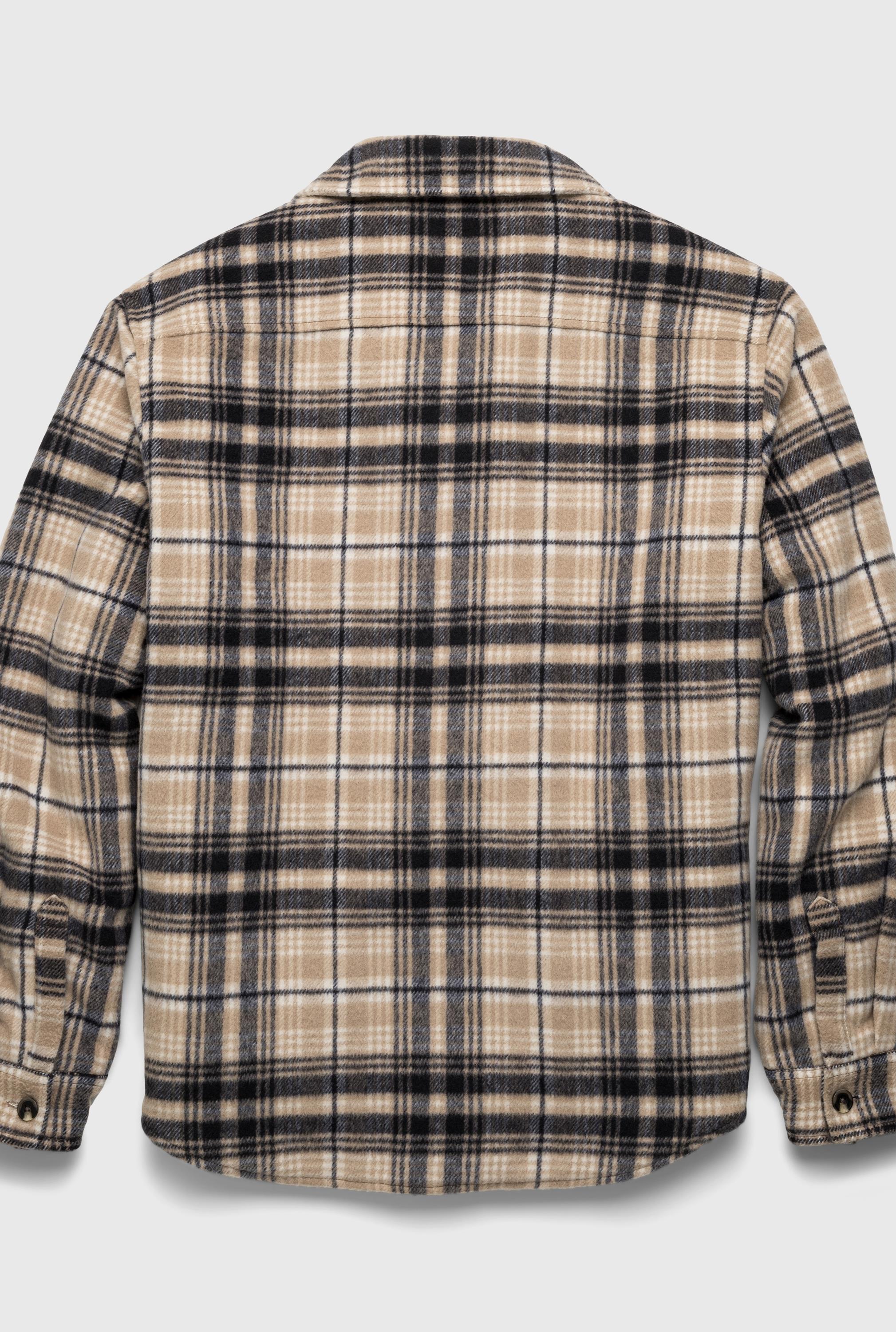Skip Sherpa Lined Plaid Shirt Jacket
