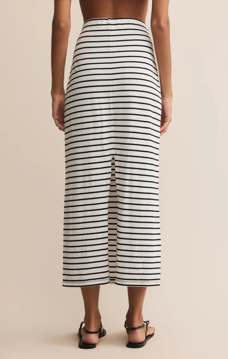 Gail Stripe Midi Skirt