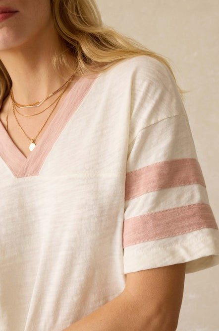 Sunwashed Slub Varsity Tee