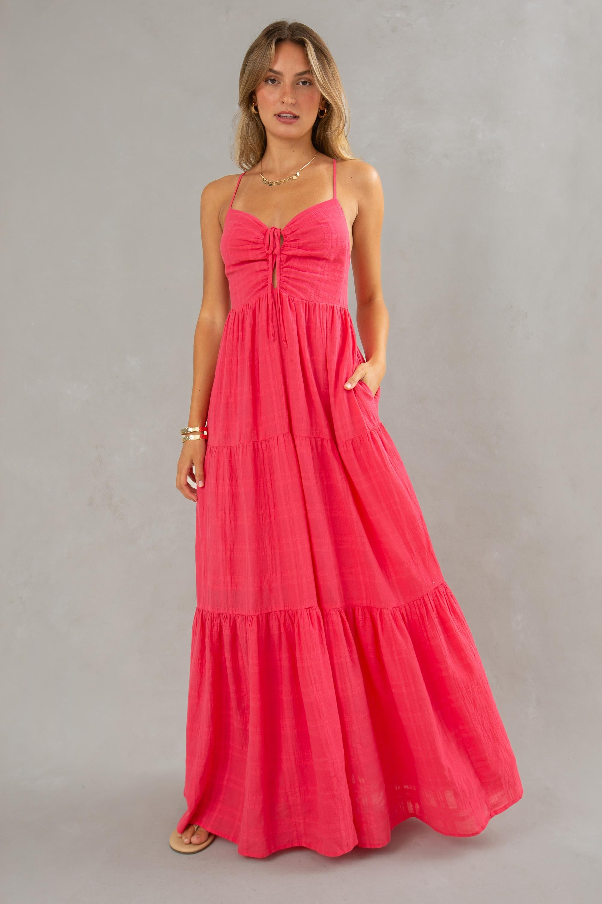 Haisley Textured Maxi Dress