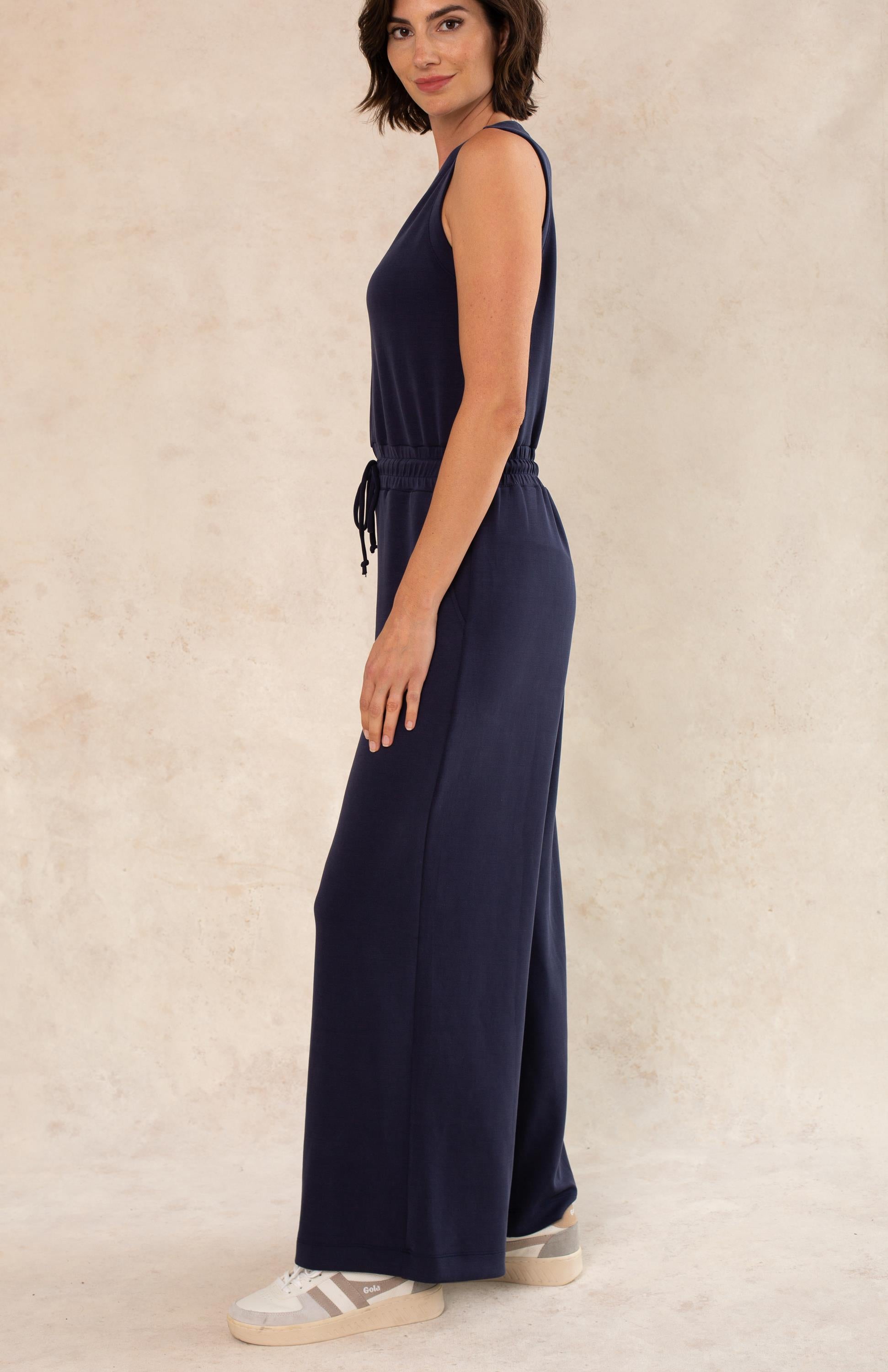 Scuba Wide Leg Jumpsuit
