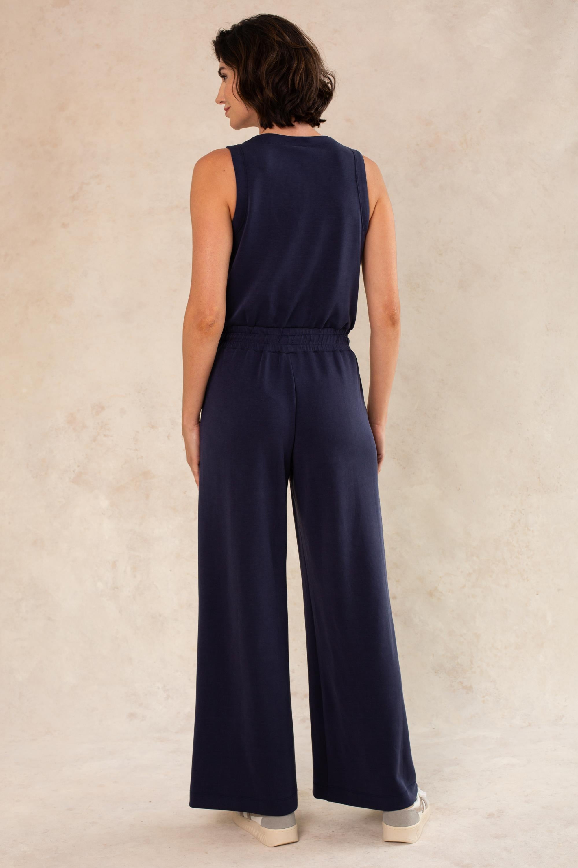 Scuba Wide Leg Jumpsuit