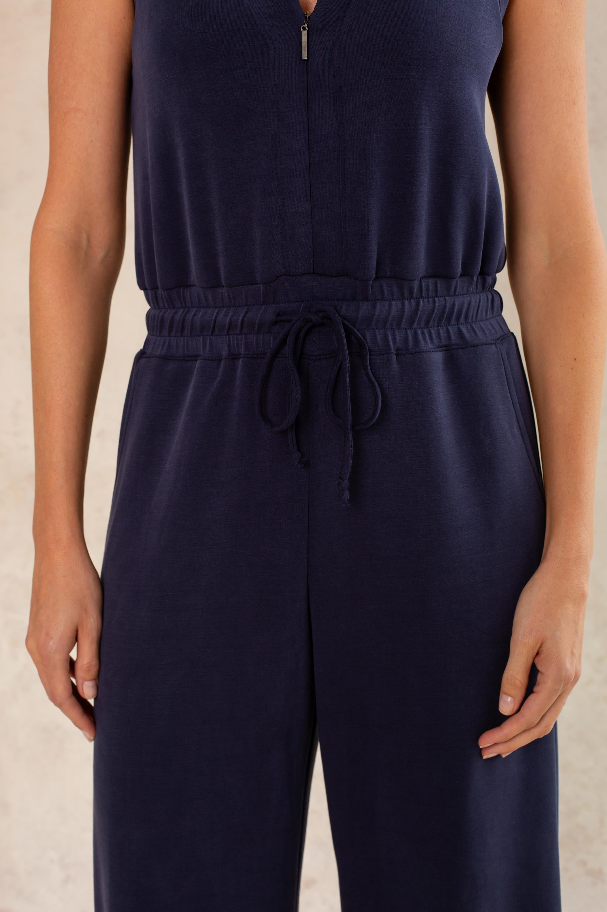 Scuba Wide Leg Jumpsuit