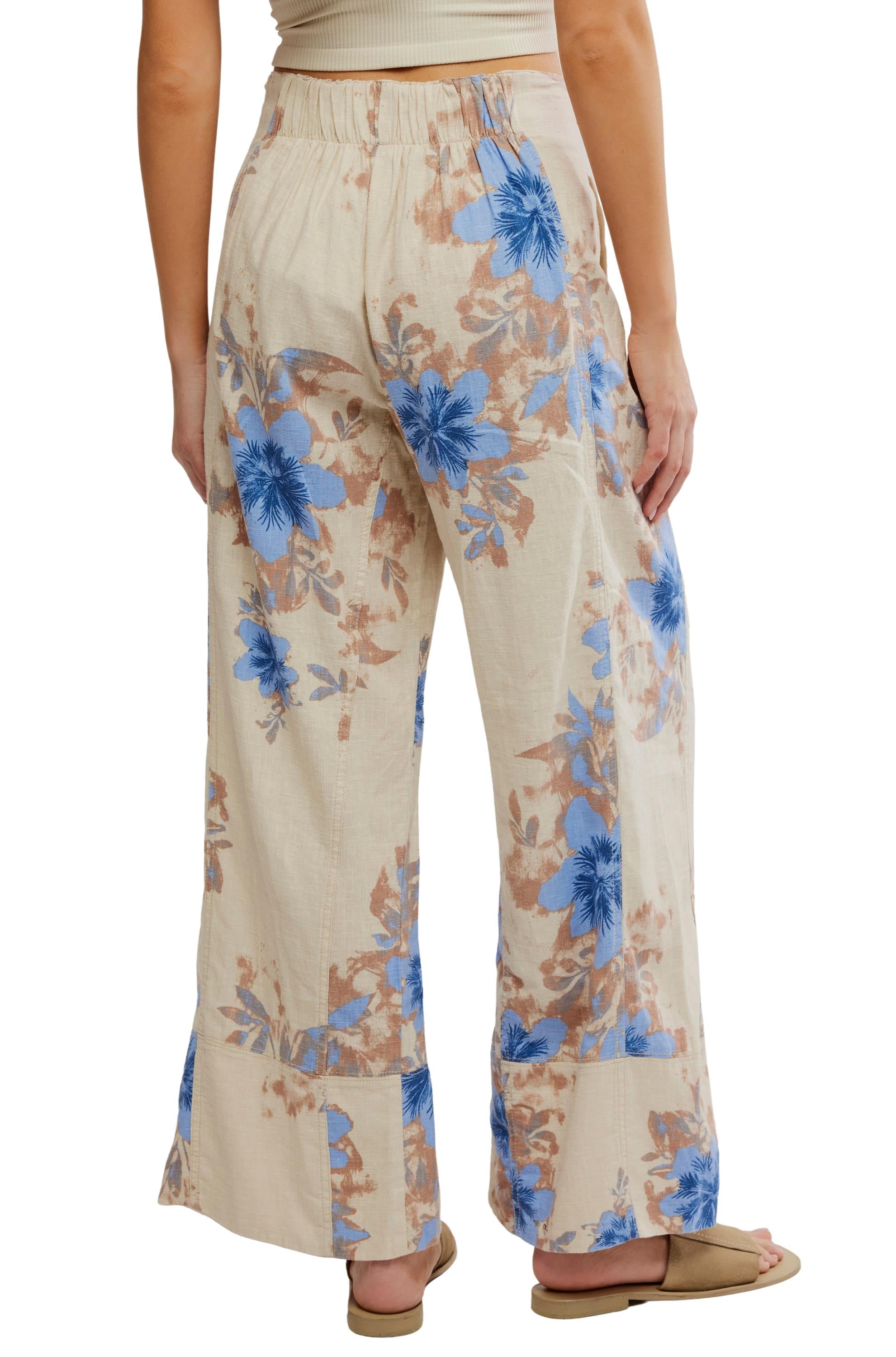Days End Printed Linen Pants