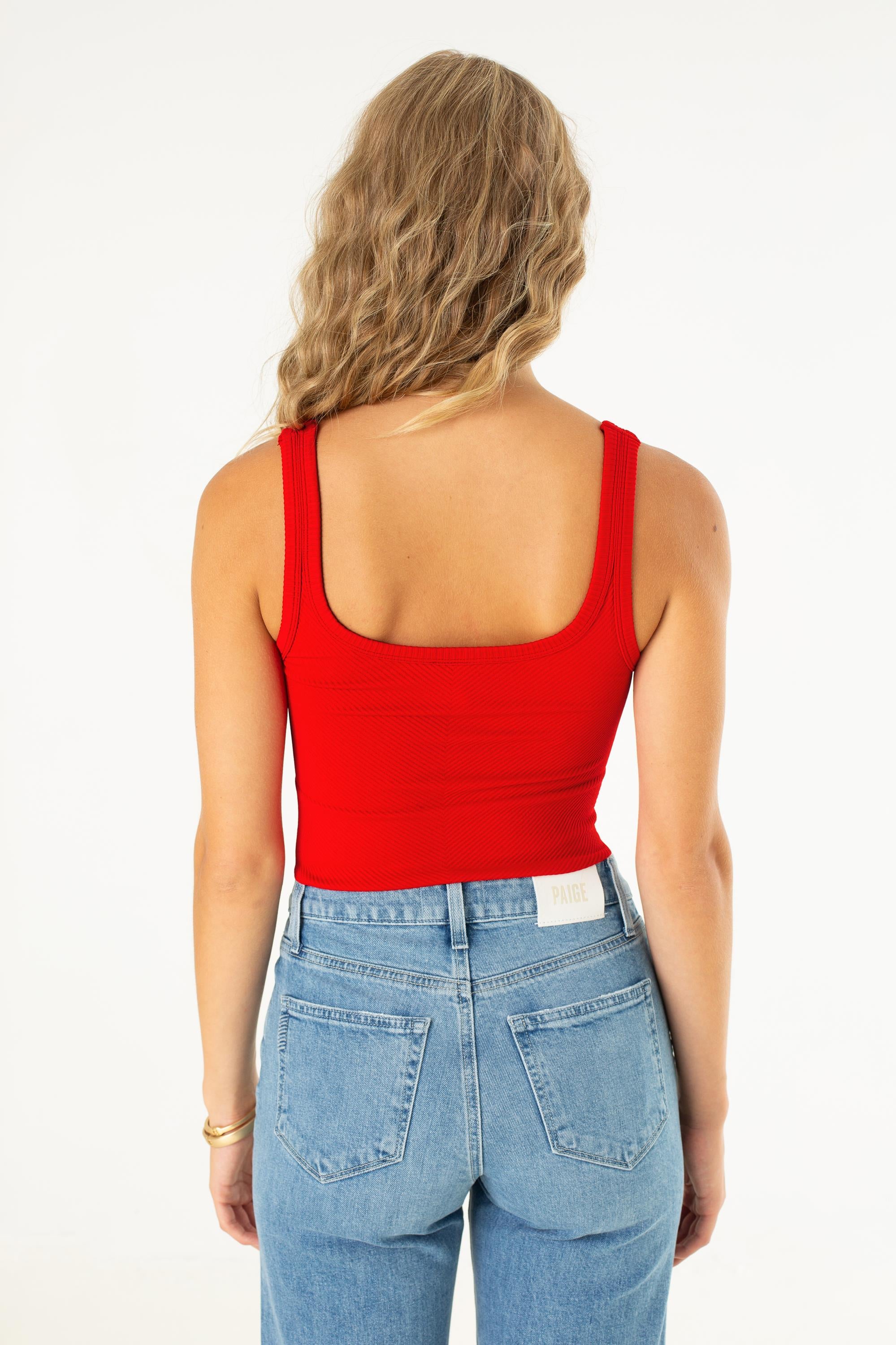 Chevron Rib Crop Top