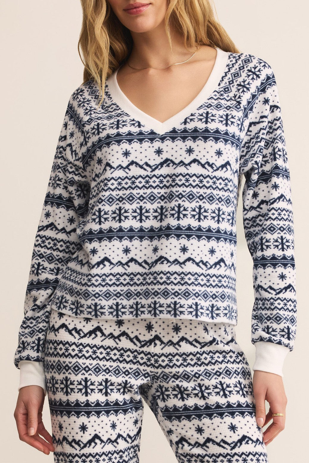 Slopes Fairisle Long Sleeve Top