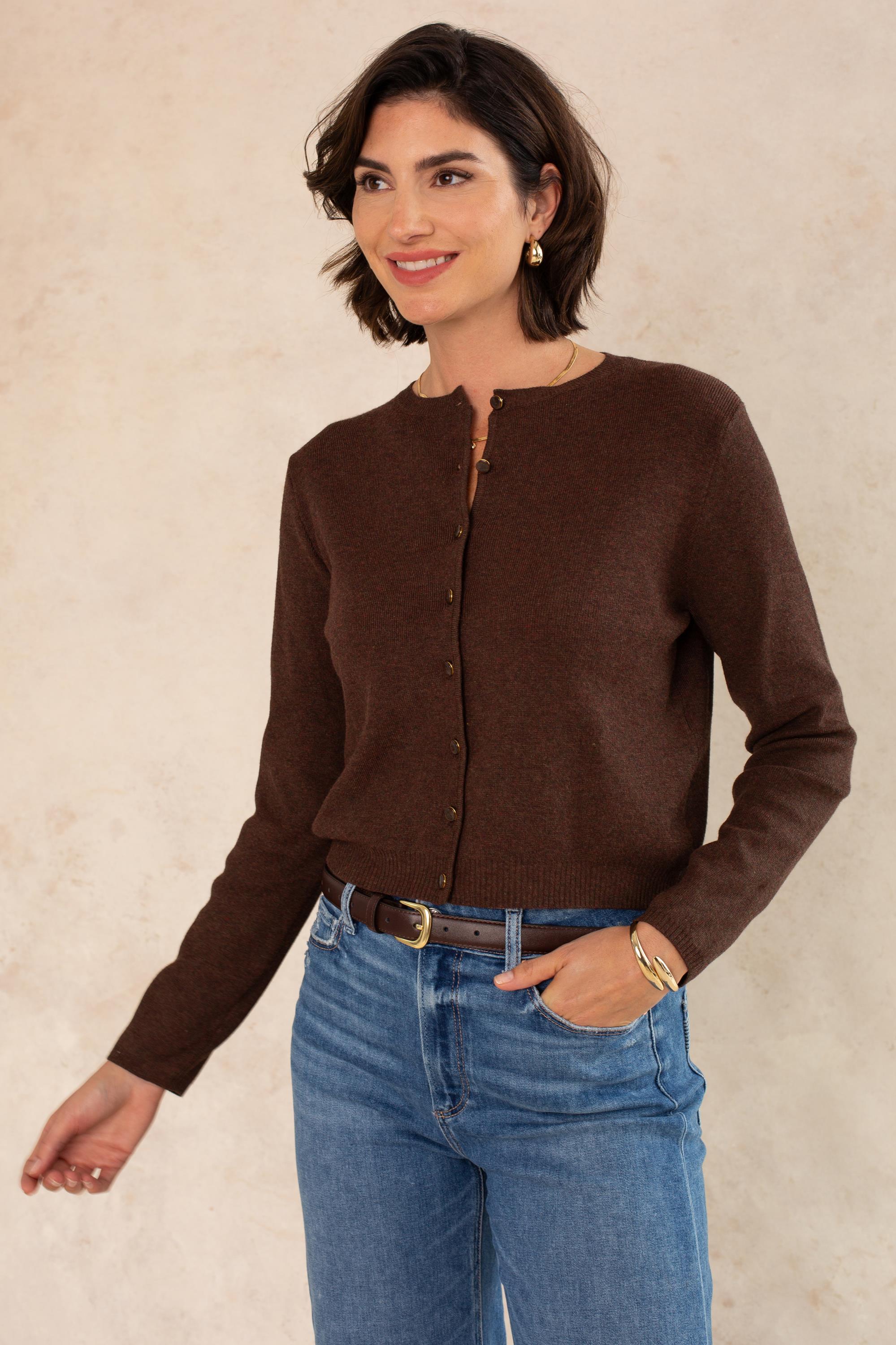 Bea Brown Cardigan