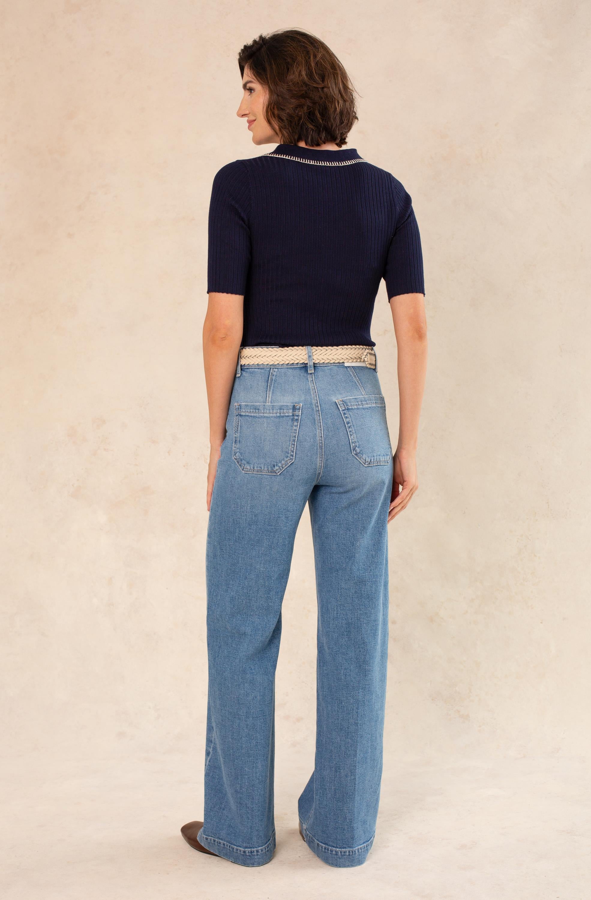 Willow Stitch Polo Knit