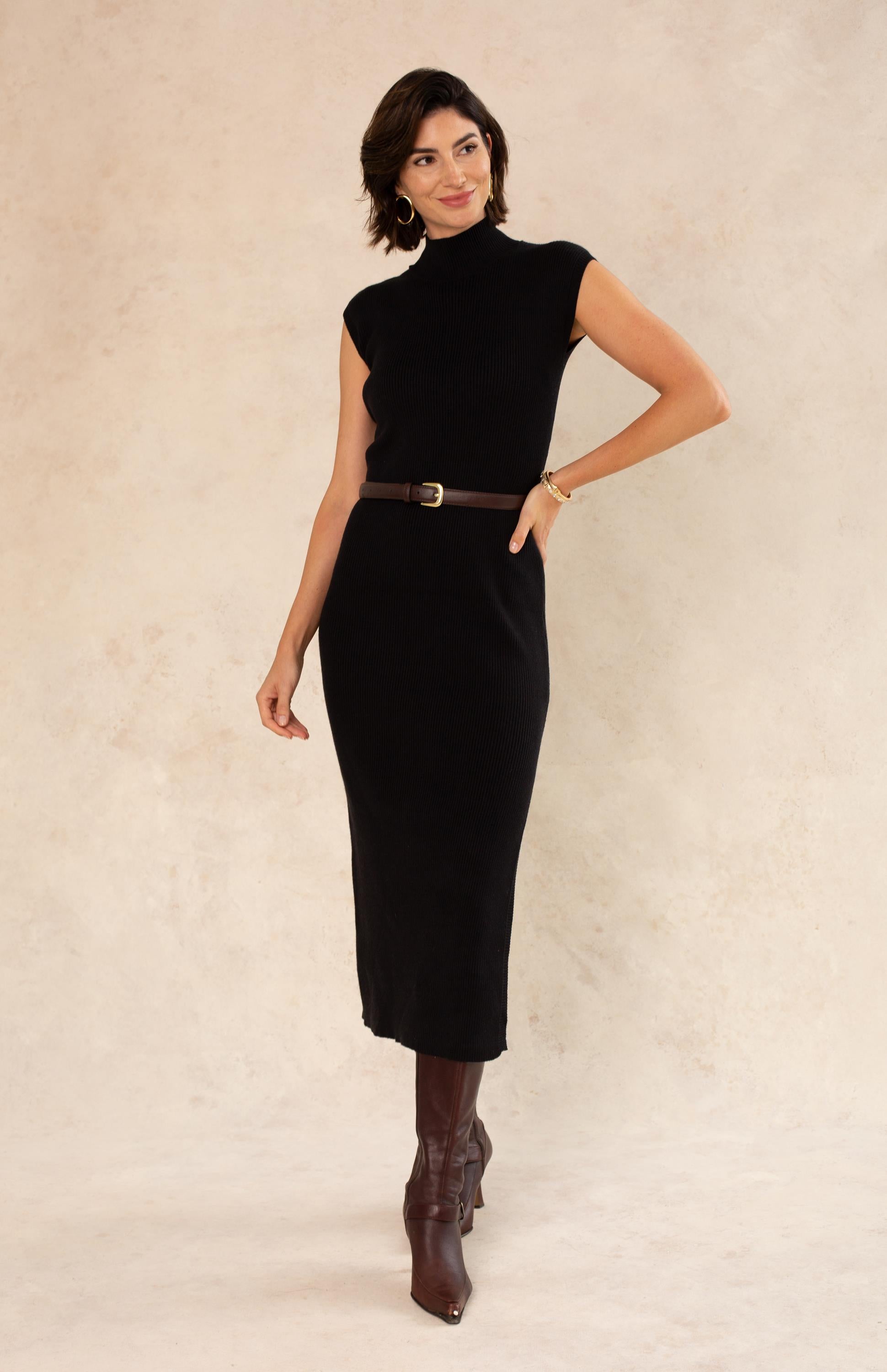 Eva Mockneck Midi Sweater Dress