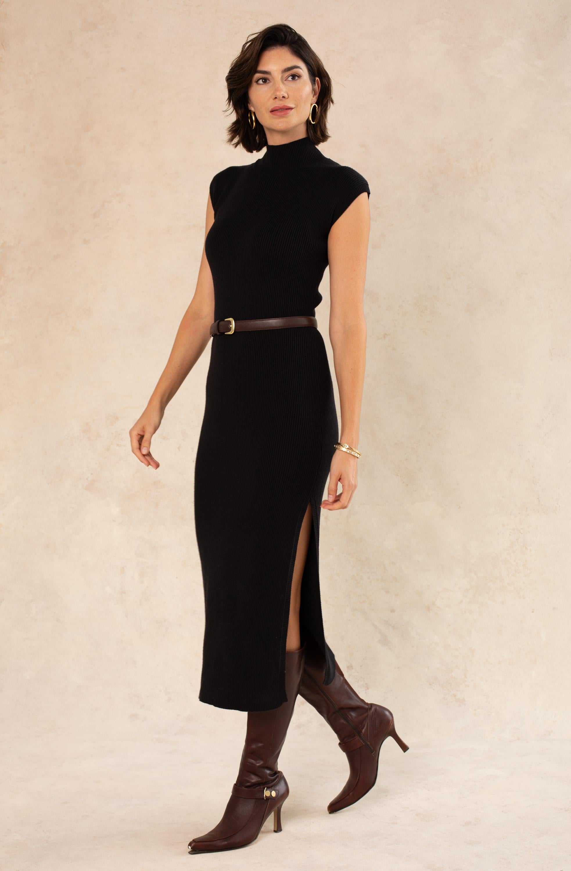 Eva Mockneck Midi Sweater Dress