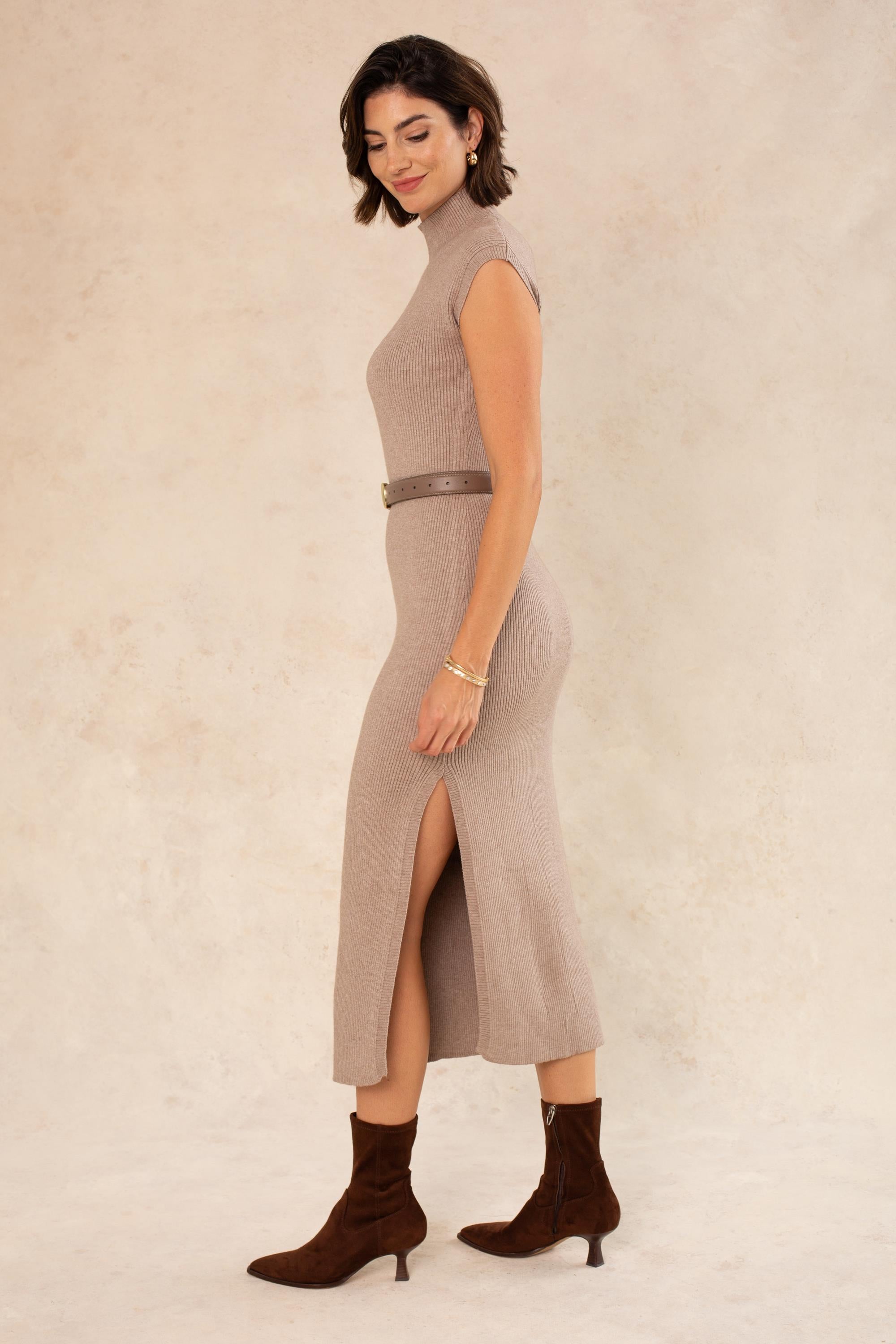 Eva Mockneck Midi Sweater Dress