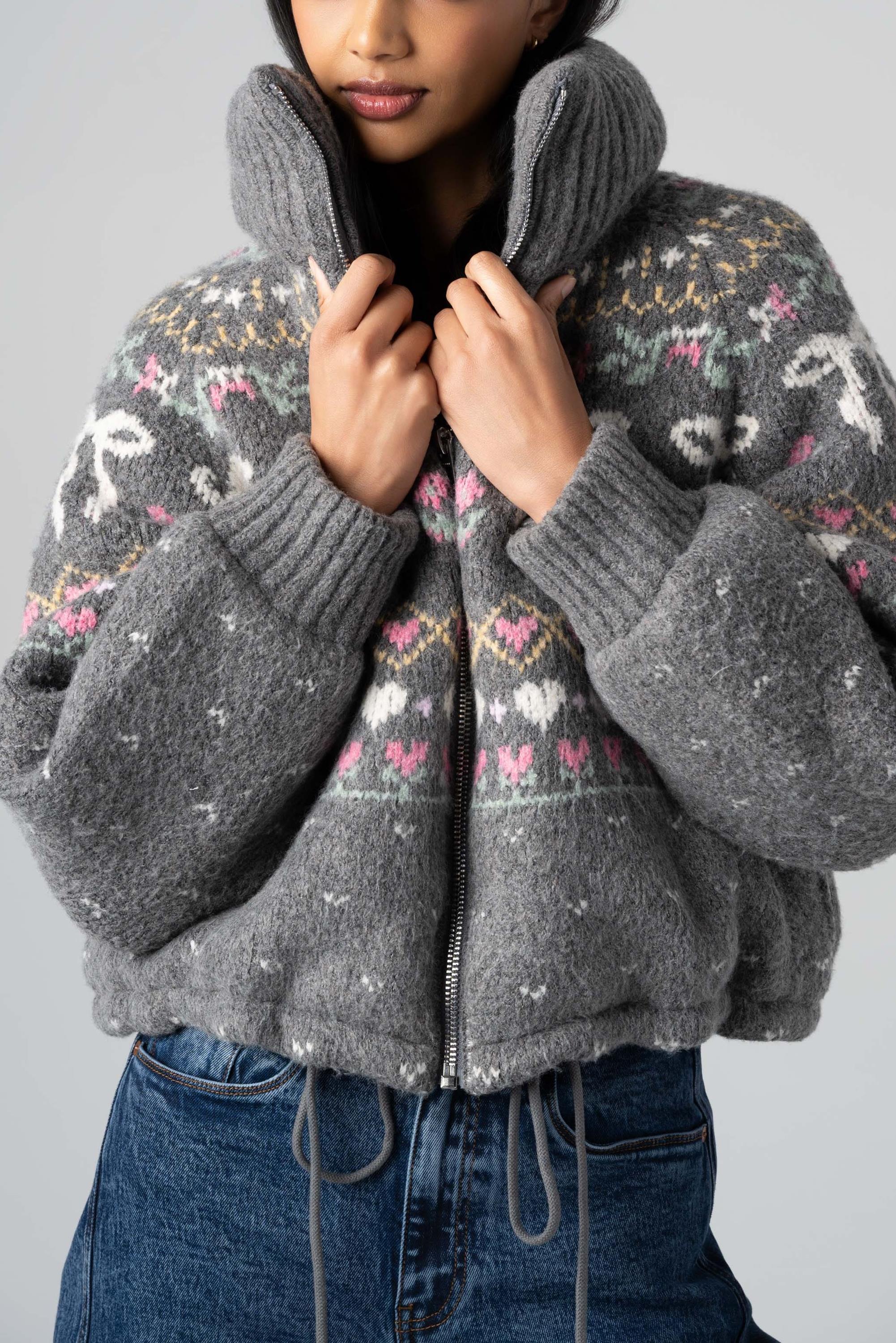 Dream Chaser Knit Bomber Jacket